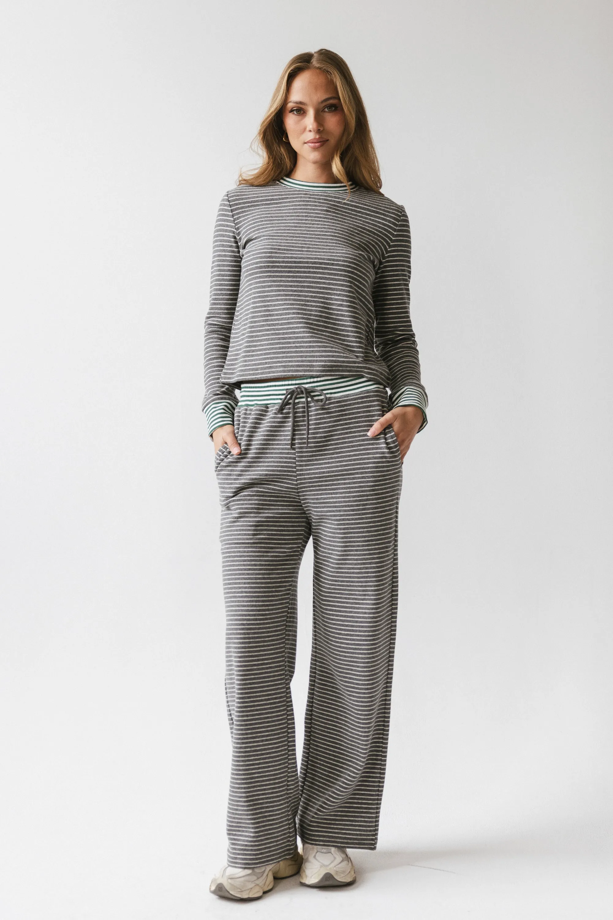 April Striped Top in Grey sold by bohme product image thumbnail 3