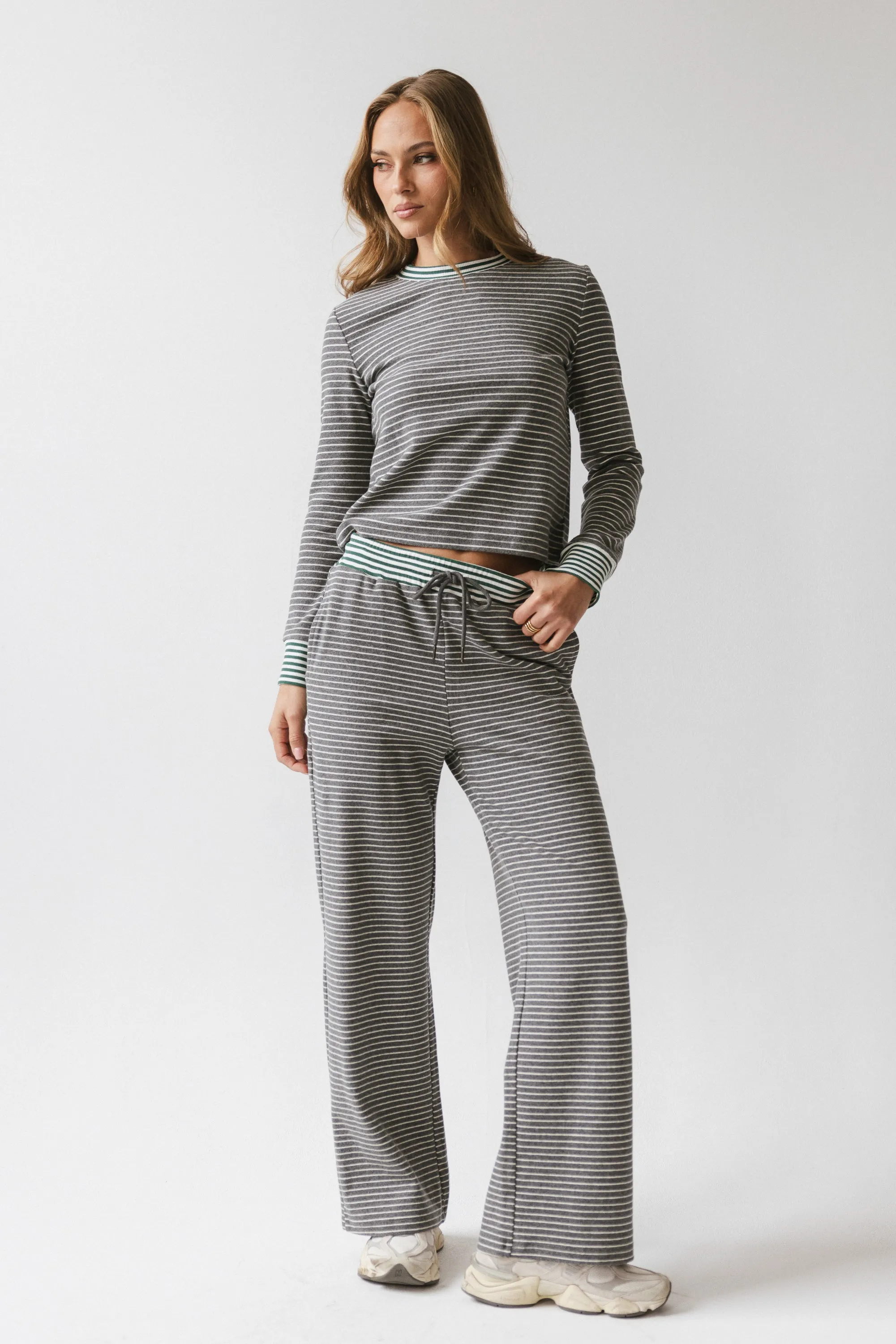 April Striped Top in Grey sold by bohme product image thumbnail 5