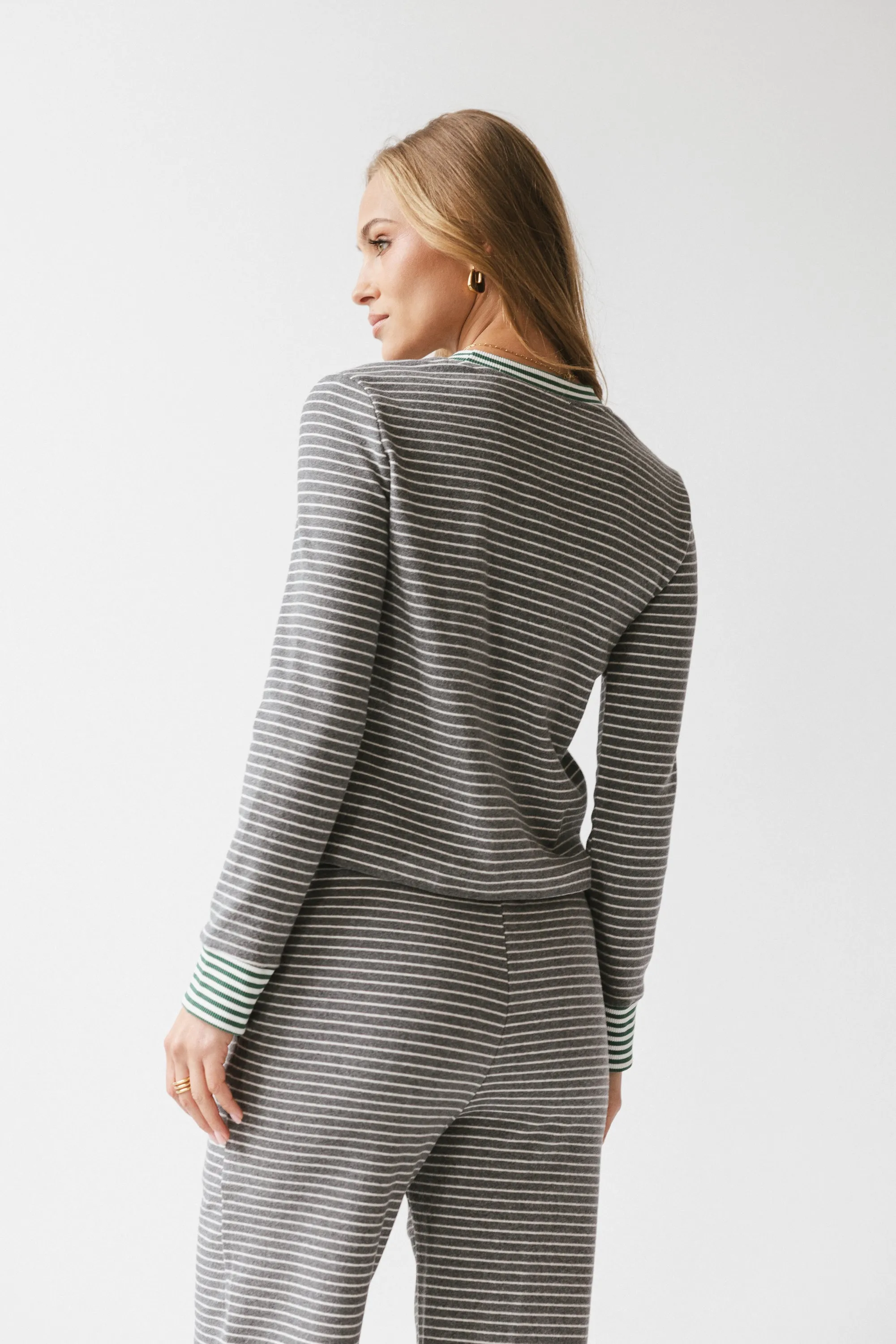 April Striped Top in Grey sold by bohme product image thumbnail 2