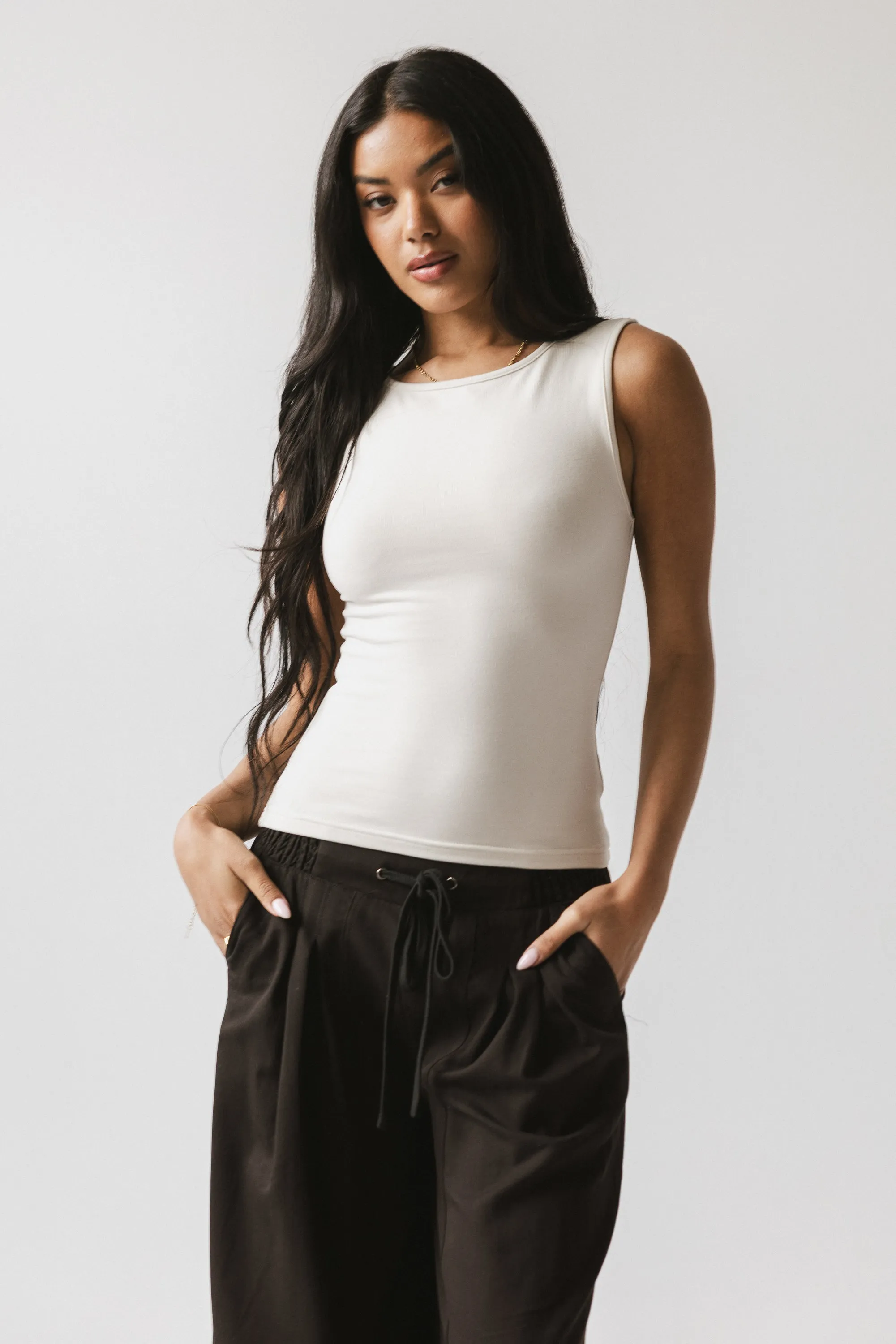 Alder Fitted Tank in Bone sold by bohme product image thumbnail 2