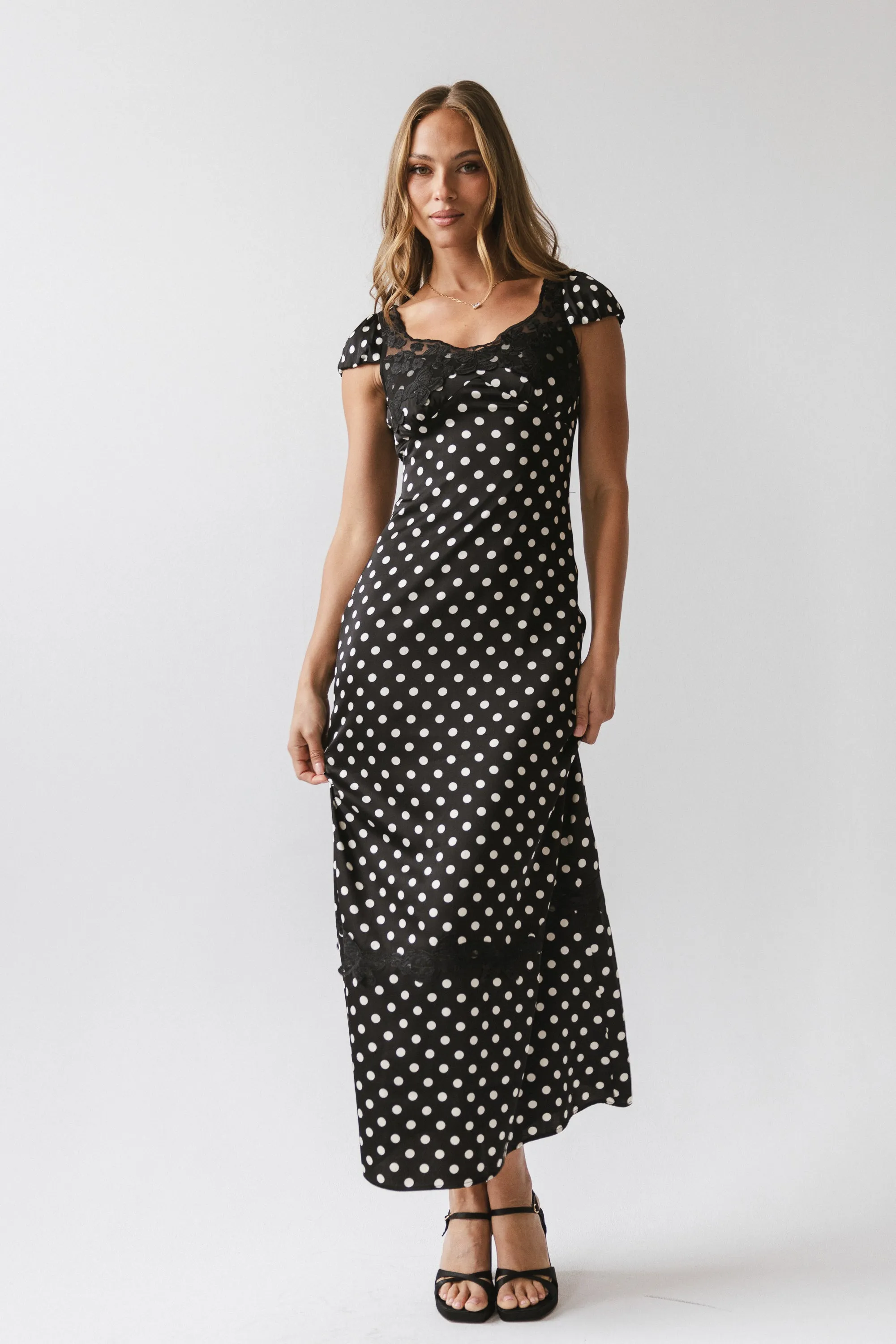 Marianna Polka Dot Maxi Dress sold by bohme product image thumbnail 5