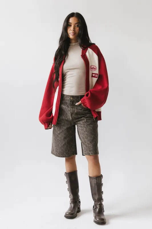 Jessy Leopard Bermuda Shorts sold by bohme