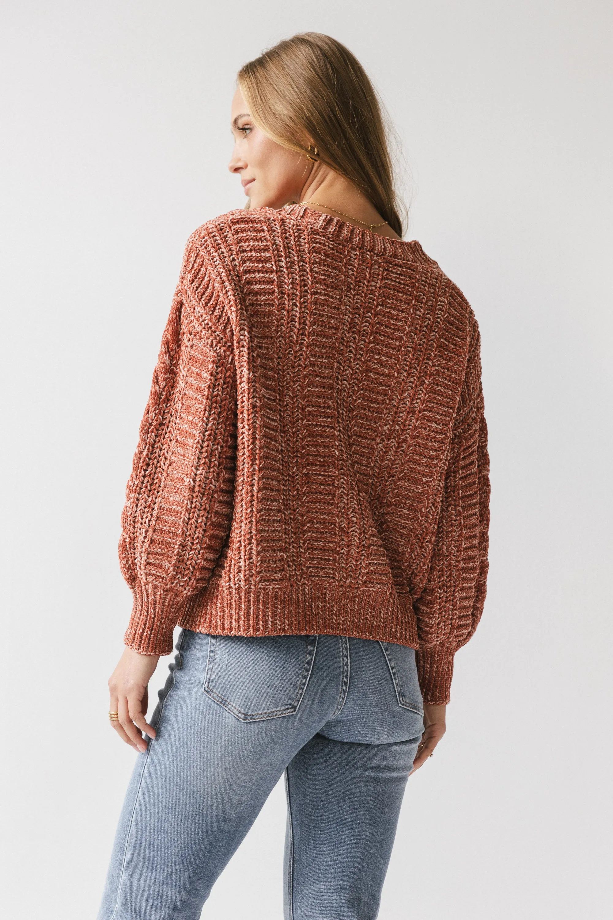 Brett Oversized Cardigan in Brick sold by bohme product image thumbnail 2