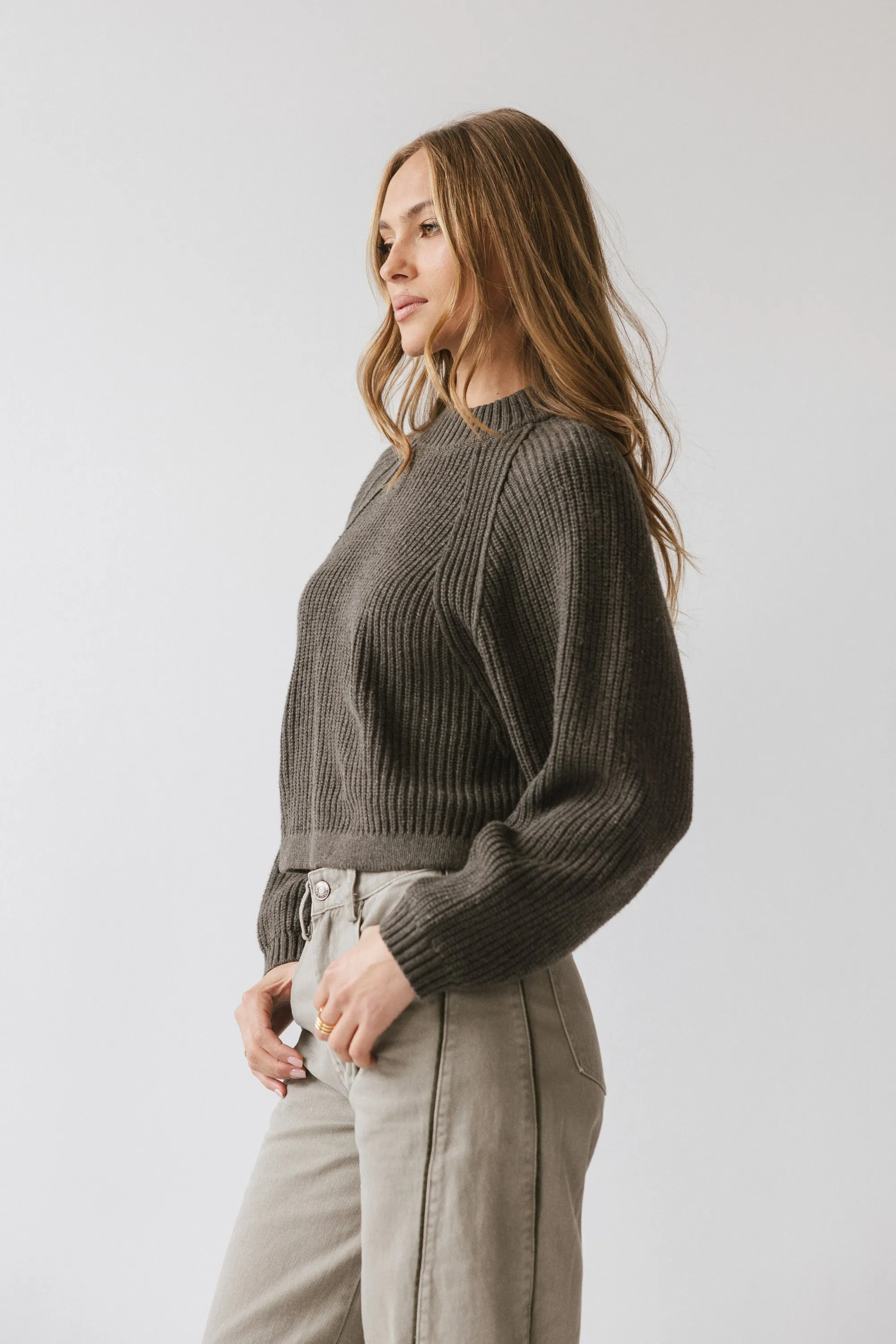 Shayla Knit Sweater in Charcoal - FINAL SALE sold by bohme product image thumbnail 3