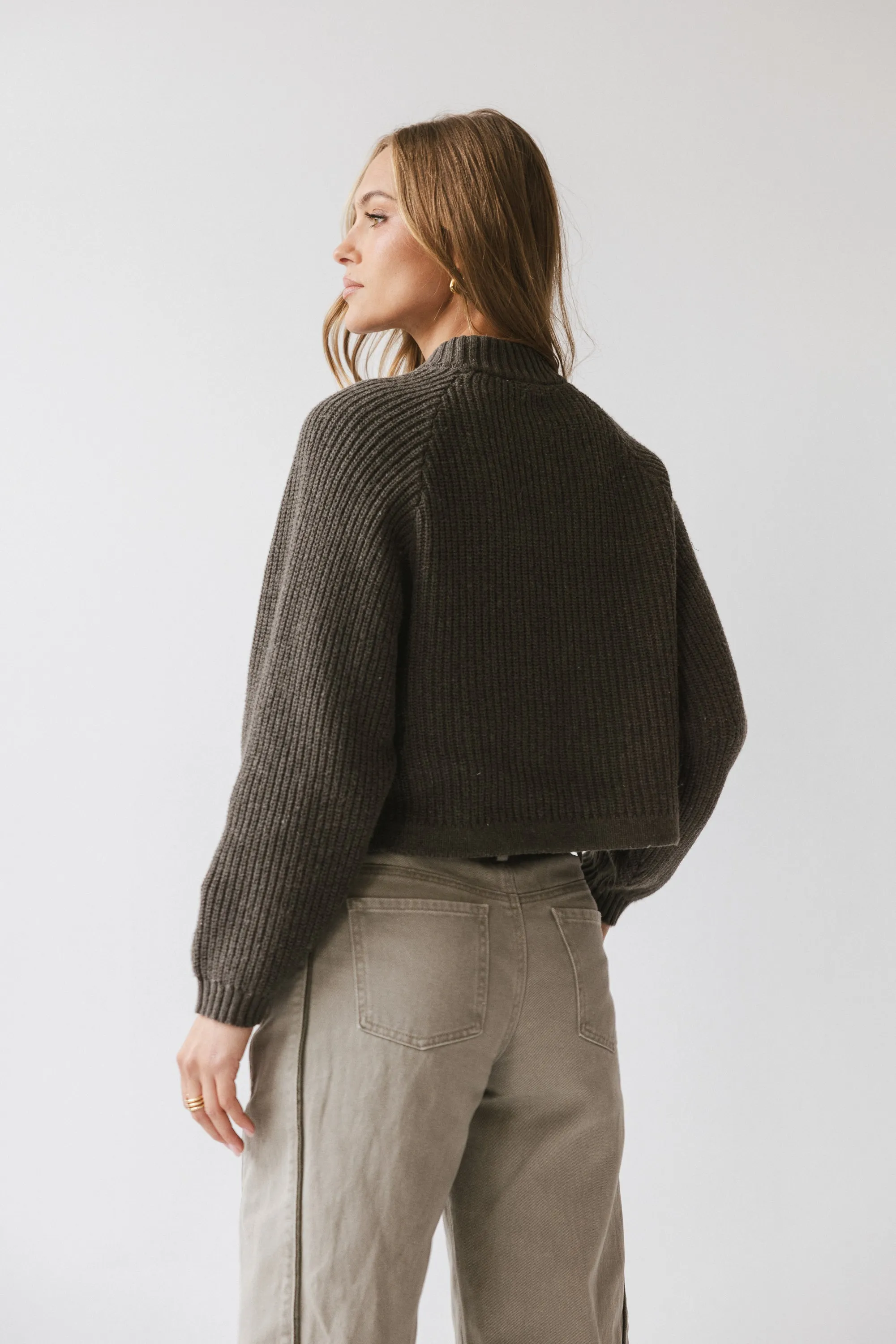 Shayla Knit Sweater in Charcoal - FINAL SALE sold by bohme product image thumbnail 2