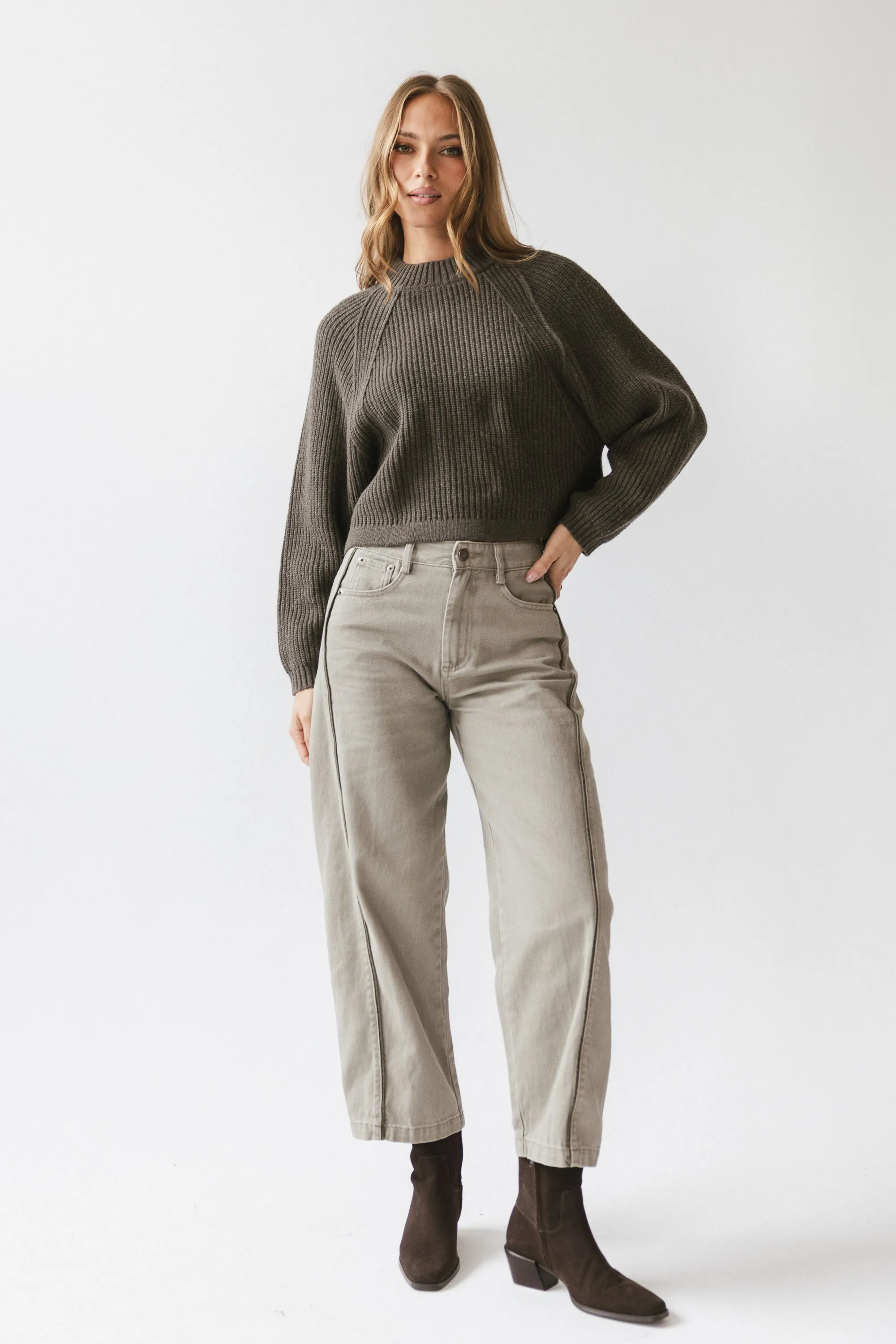 Shayla Knit Sweater in Charcoal - FINAL SALE sold by bohme product image thumbnail 4