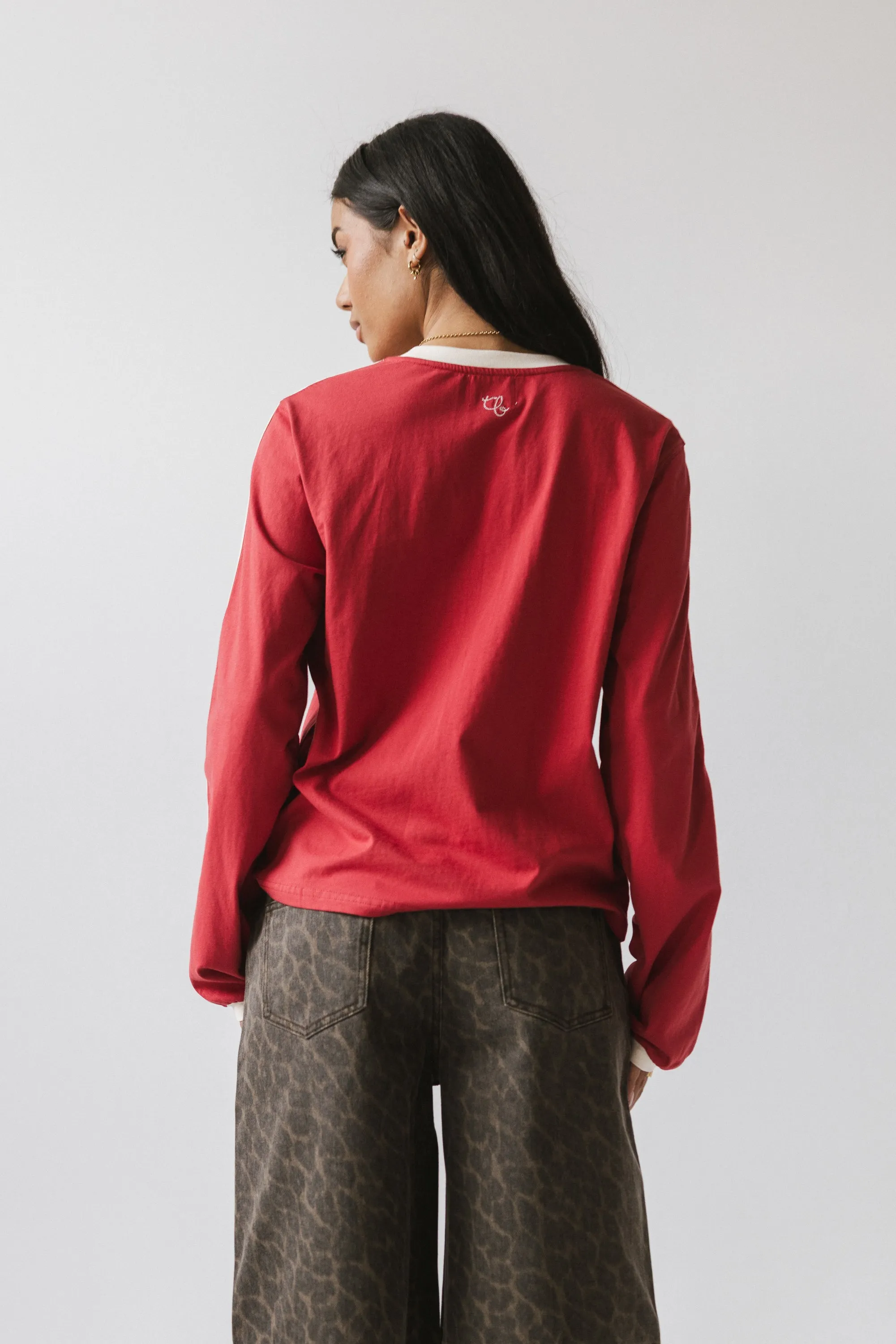 Romy Striped top in Red sold by bohme product image thumbnail 4