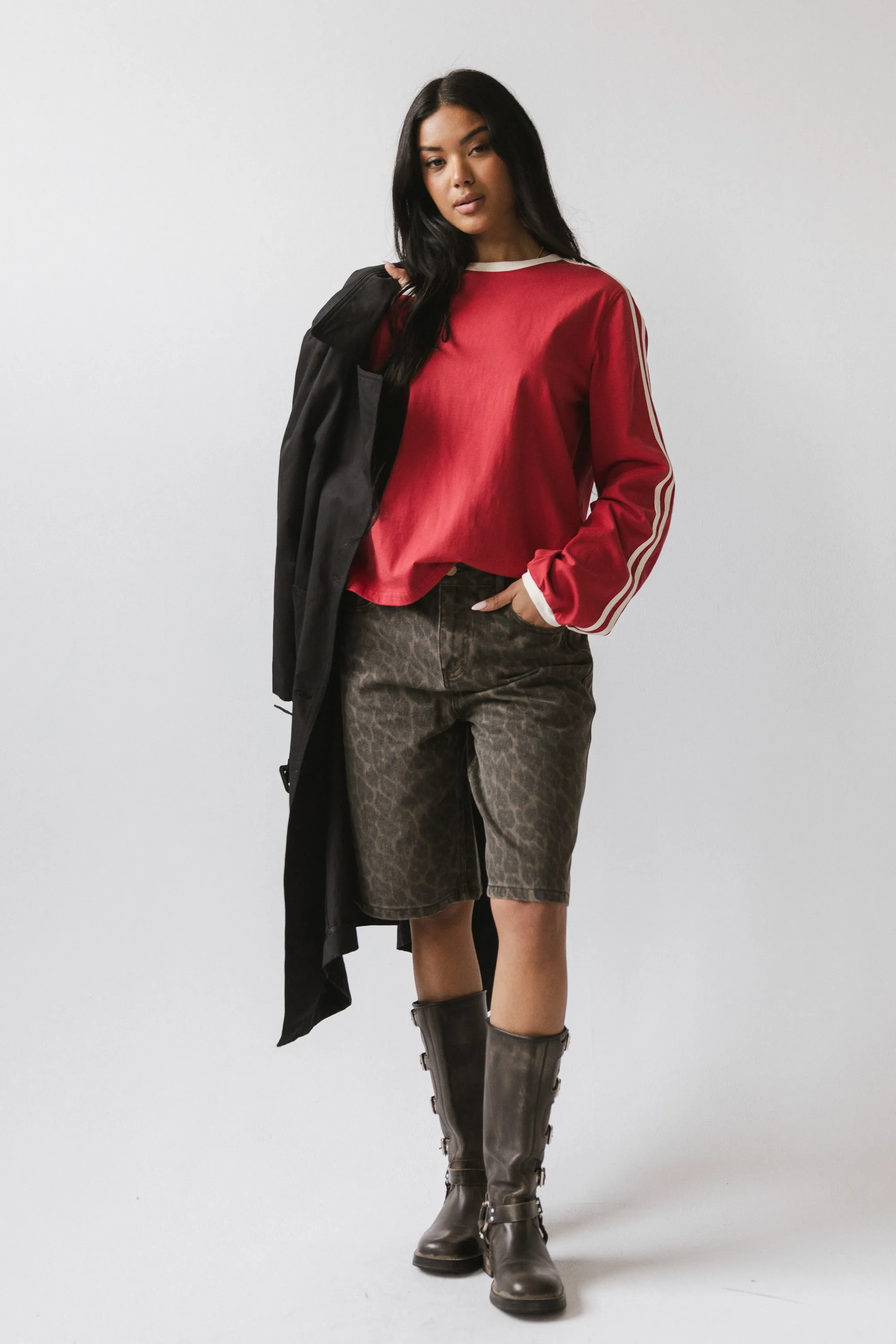 Romy Striped top in Red sold by bohme product image thumbnail 5