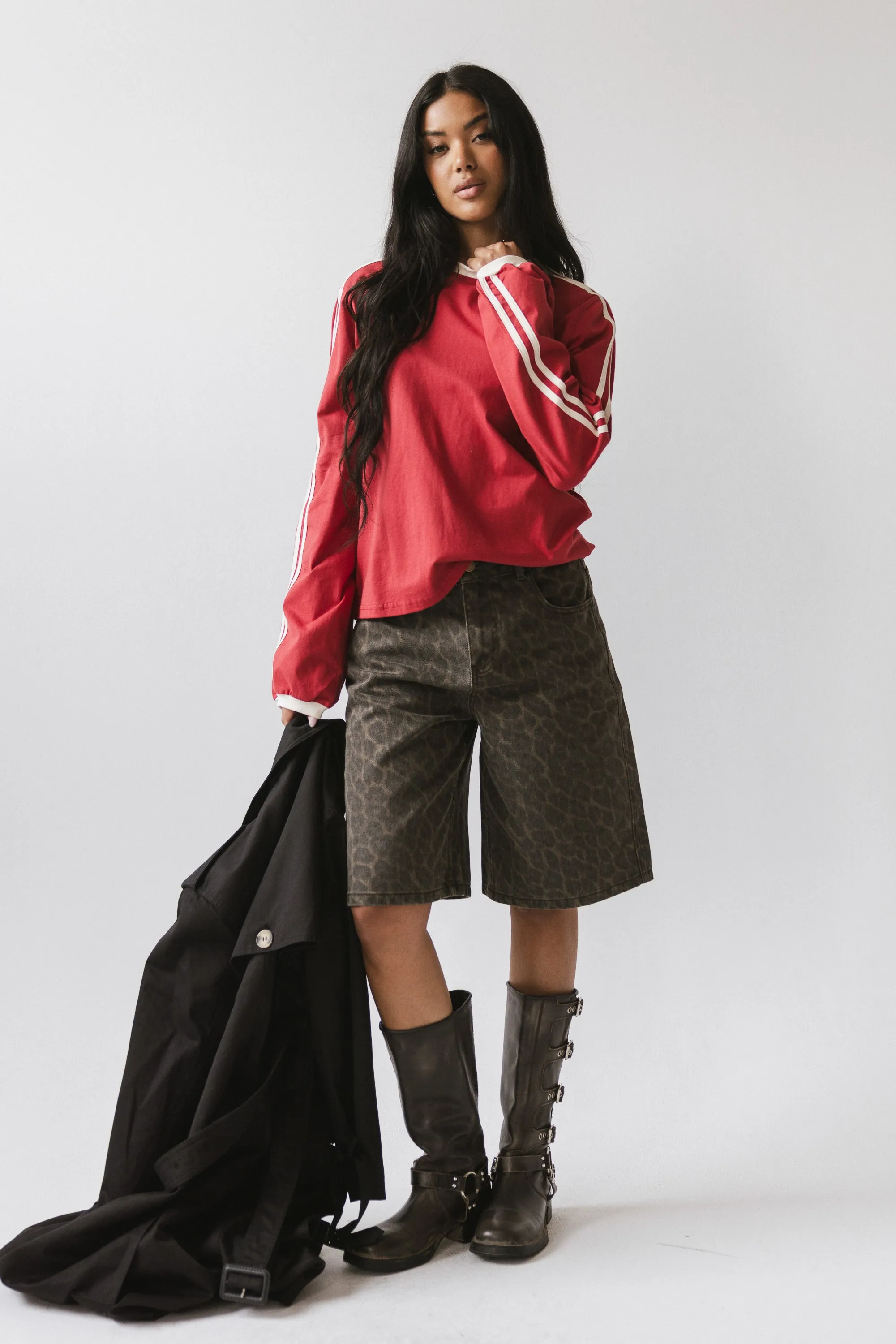 Romy Striped top in Red sold by bohme product image thumbnail 2