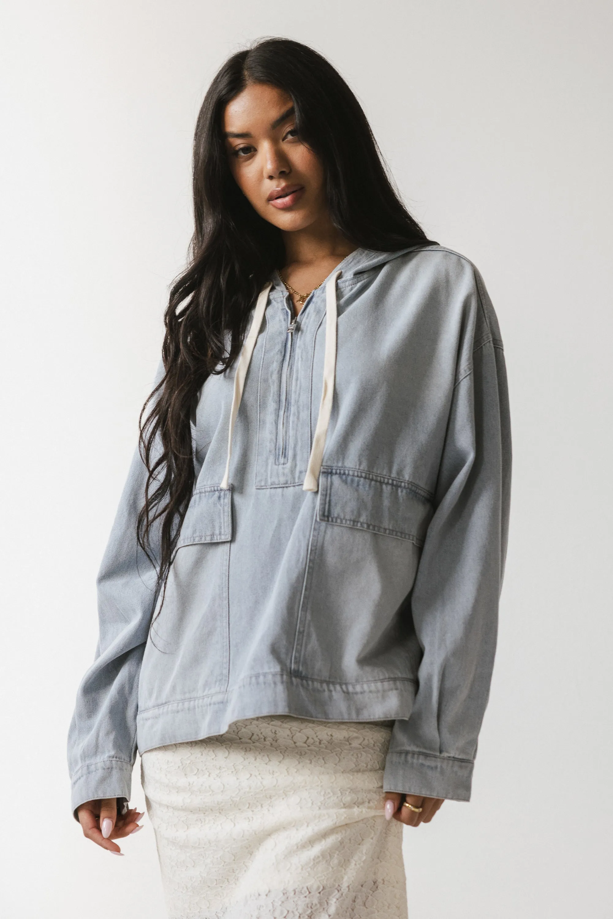 Giana Denim Pullover sold by bohme