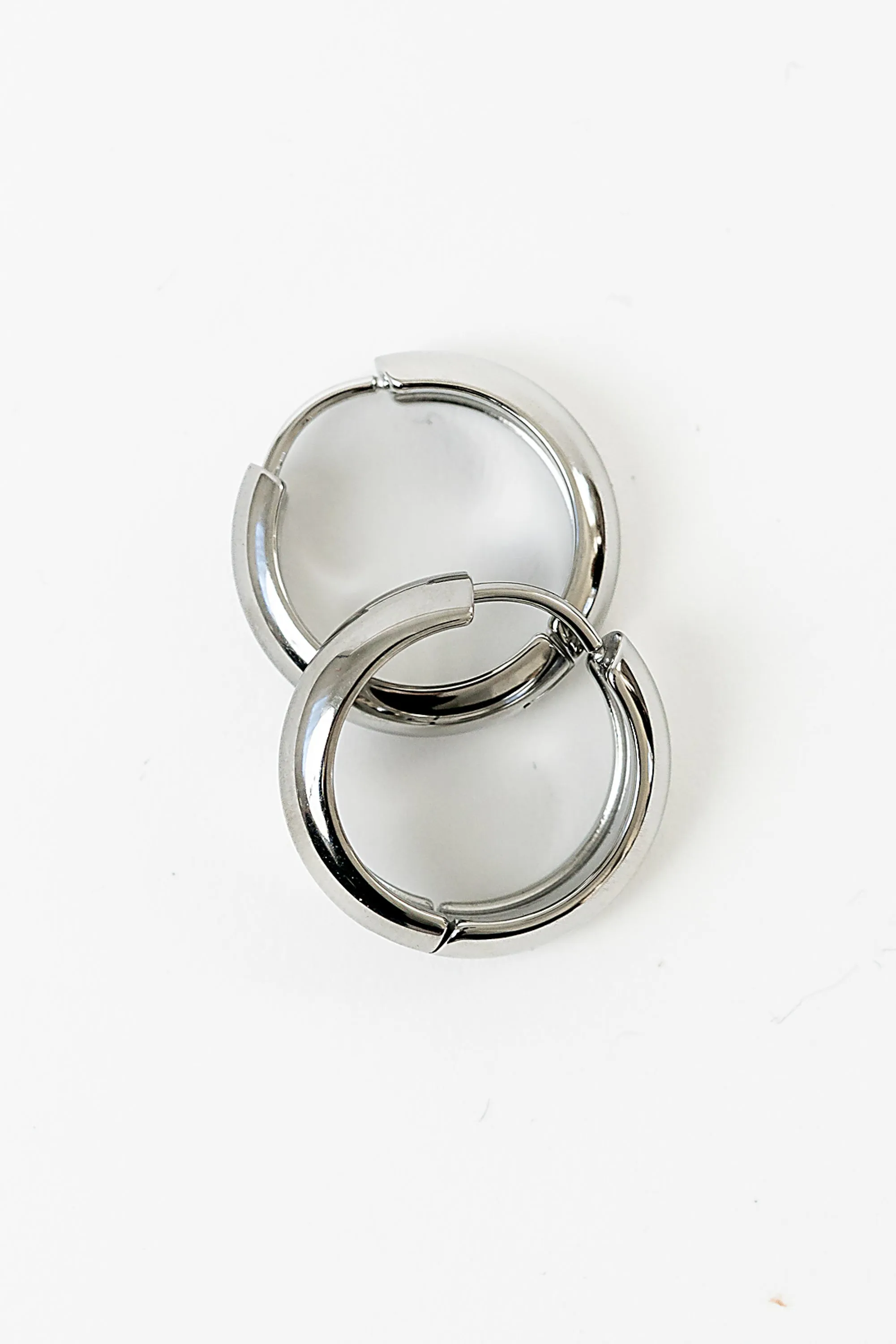Laury Hoop Earrings in Silver sold by bohme product image thumbnail 2
