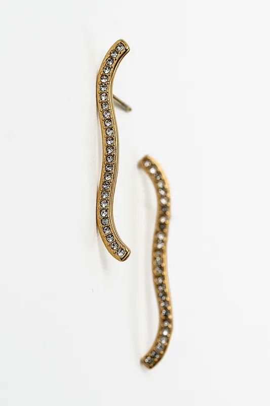 Bennie Rhinestone Earrings made by bohme