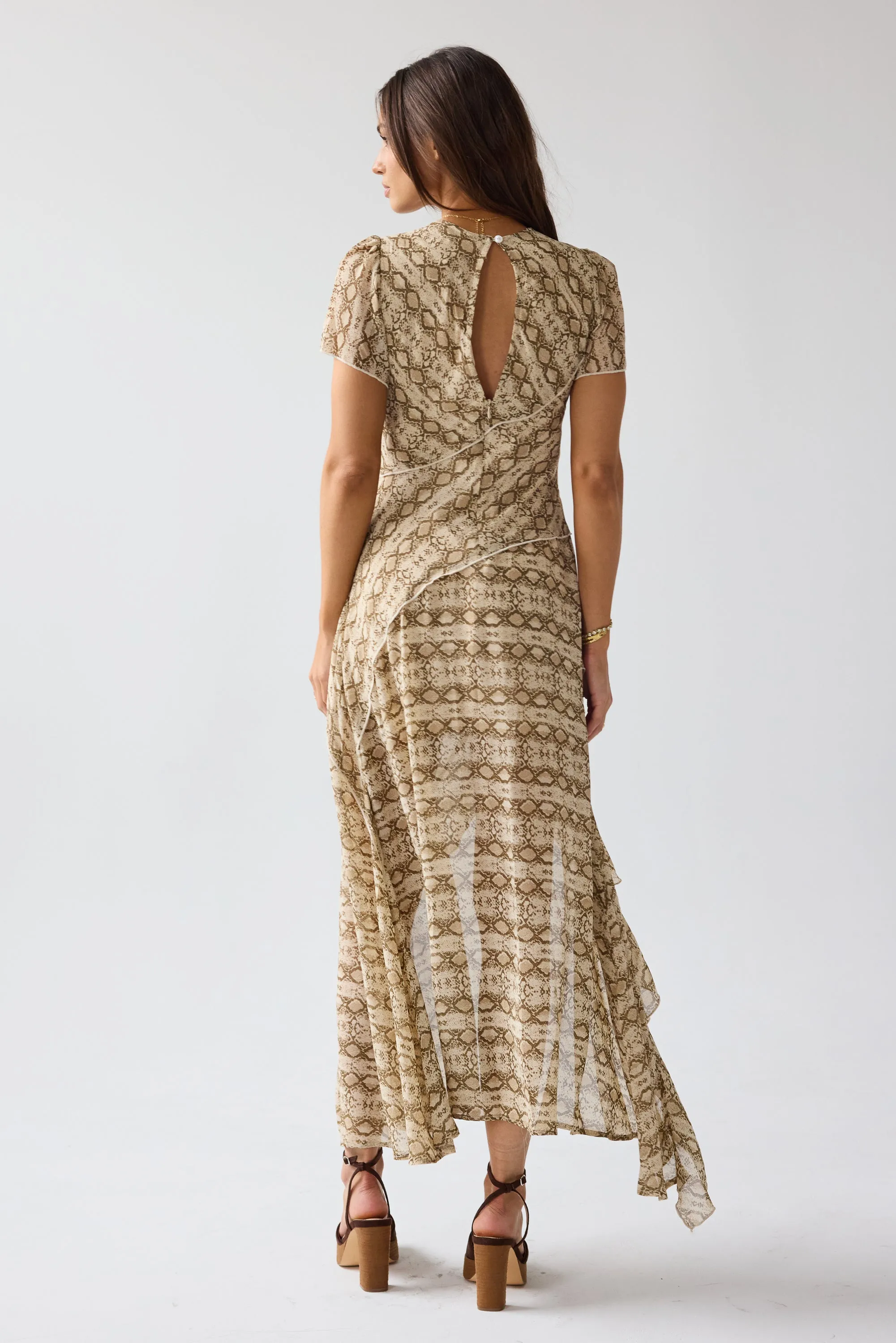 Debbie Snake Maxi Dress sold by bohme product image thumbnail 3