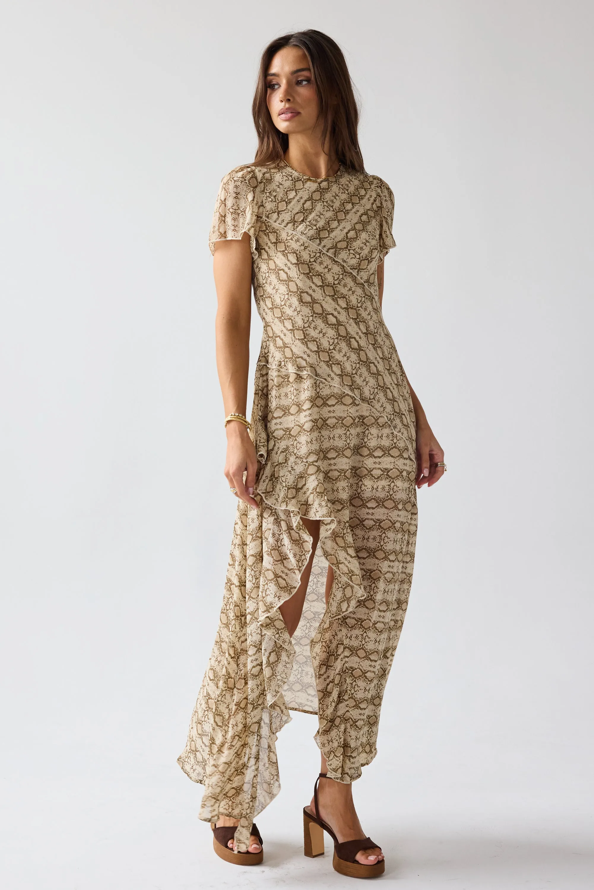 Debbie Snake Maxi Dress sold by bohme product image thumbnail 5