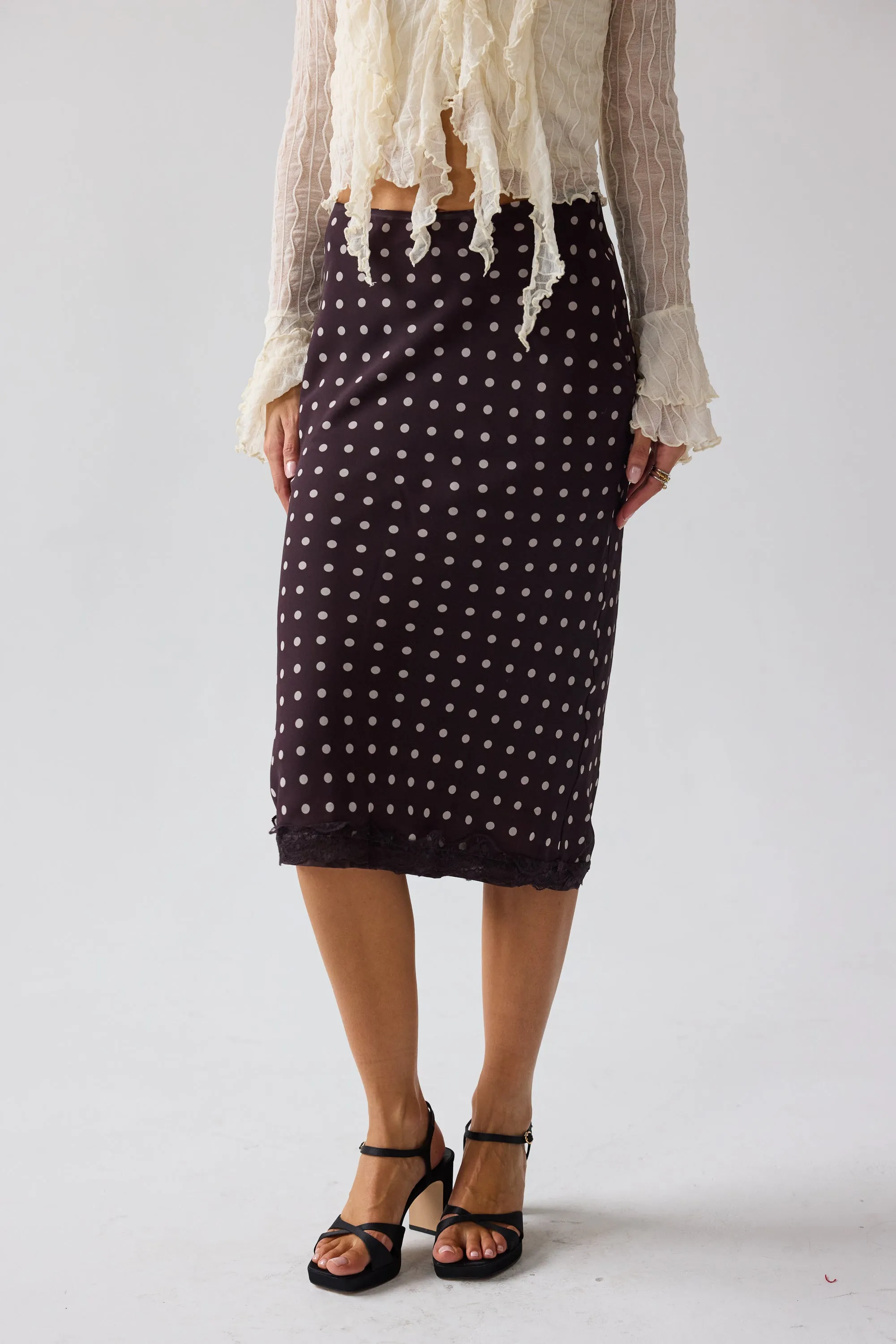 Croft Polka Dot Midi Skirt sold by bohme product image thumbnail 2