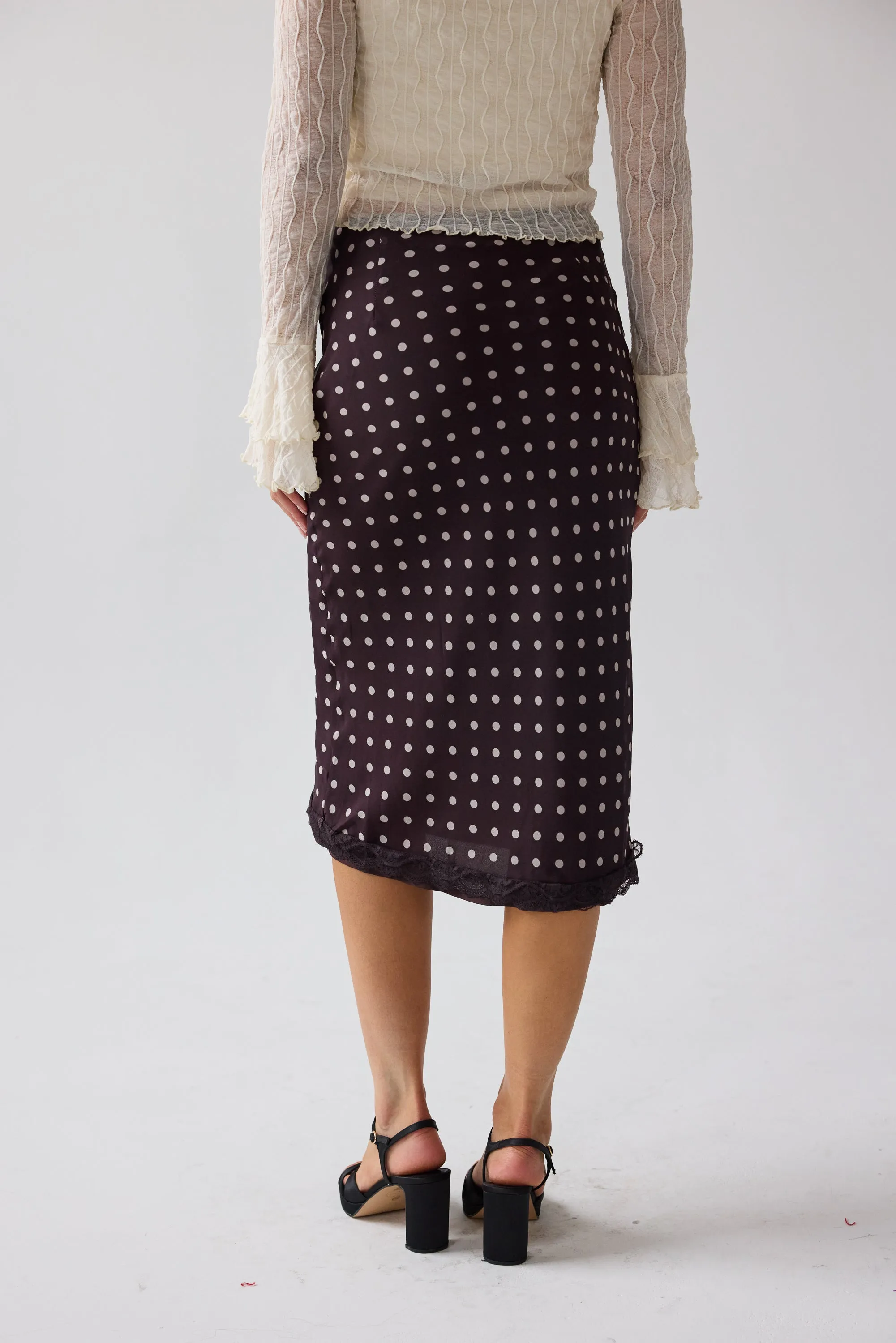 Croft Polka Dot Midi Skirt sold by bohme product image thumbnail 4