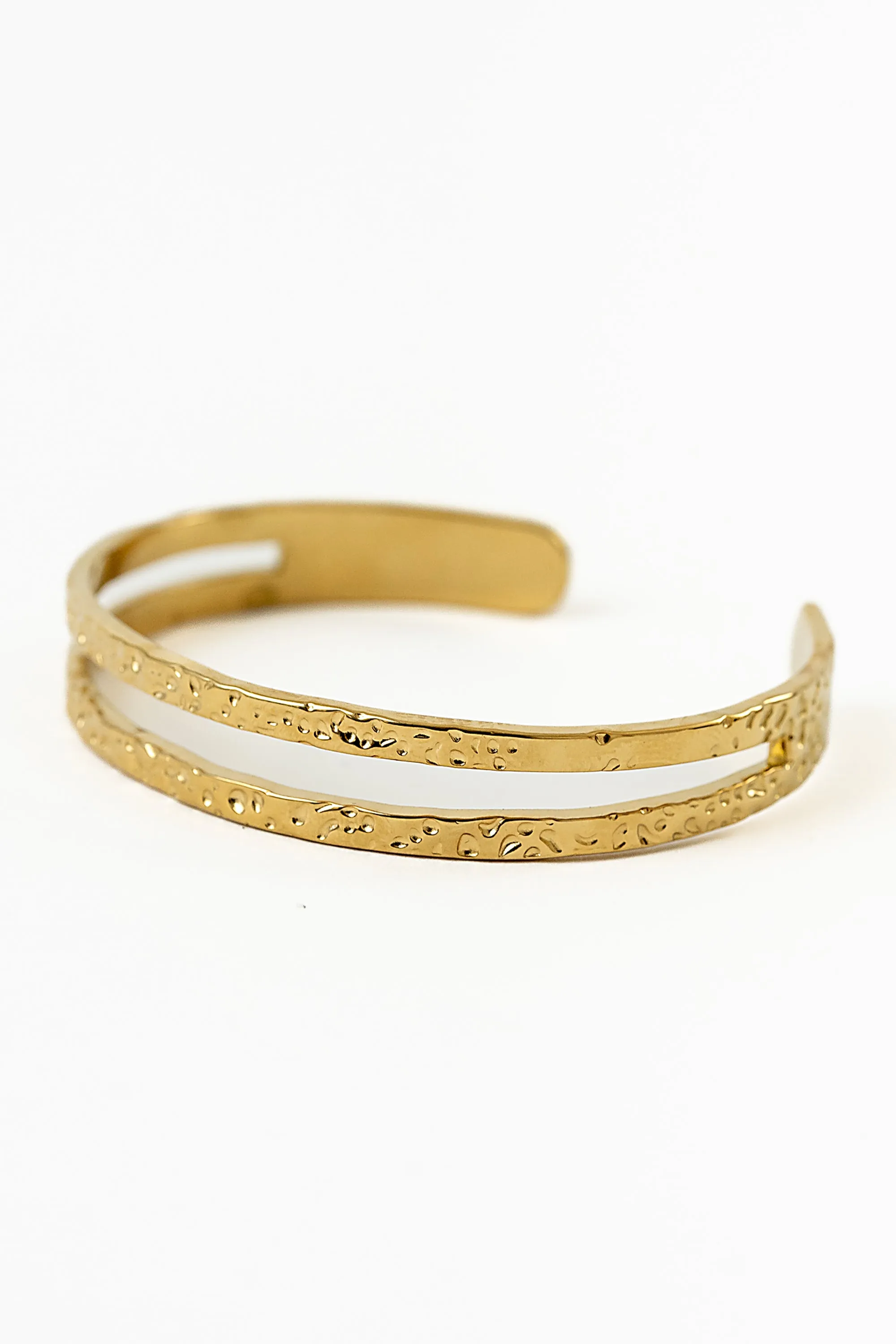 Nancy Textured Cuff in Gold sold by bohme product image thumbnail 2