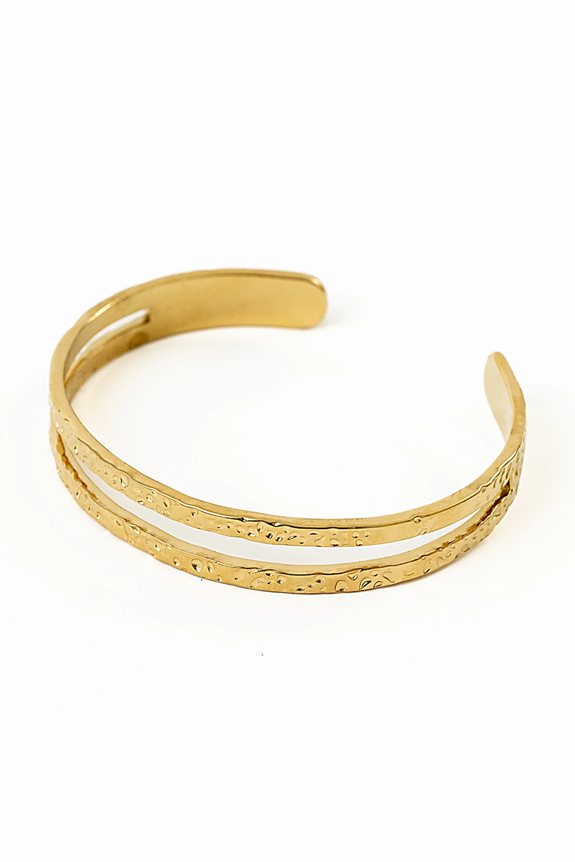 Nancy Textured Cuff in Gold sold by bohme product image thumbnail 3