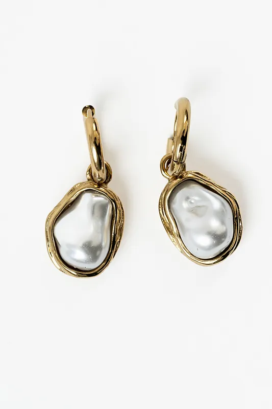 Tatiana Pearl Earrings sold by bohme