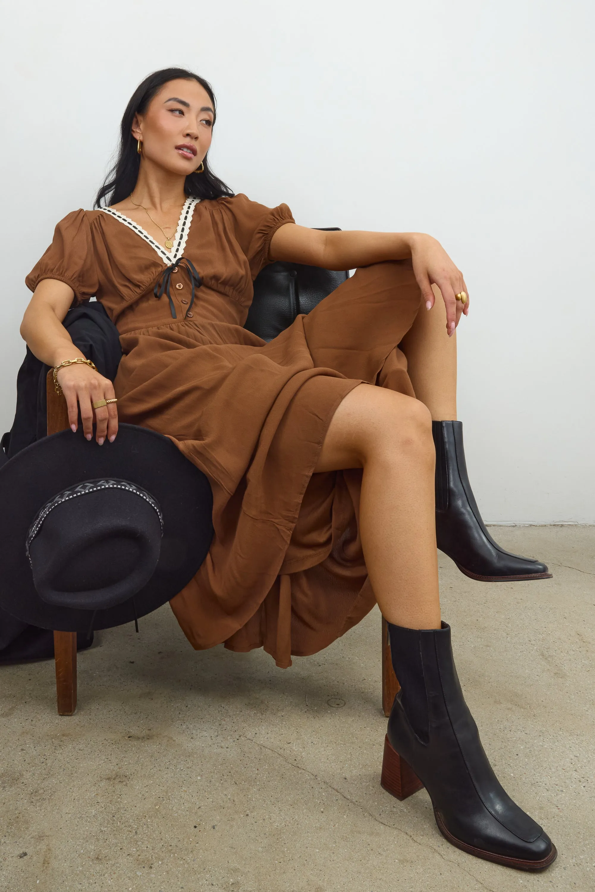 Steve Madden Downtown Black Leather Boot - FINAL SALE sold by bohme