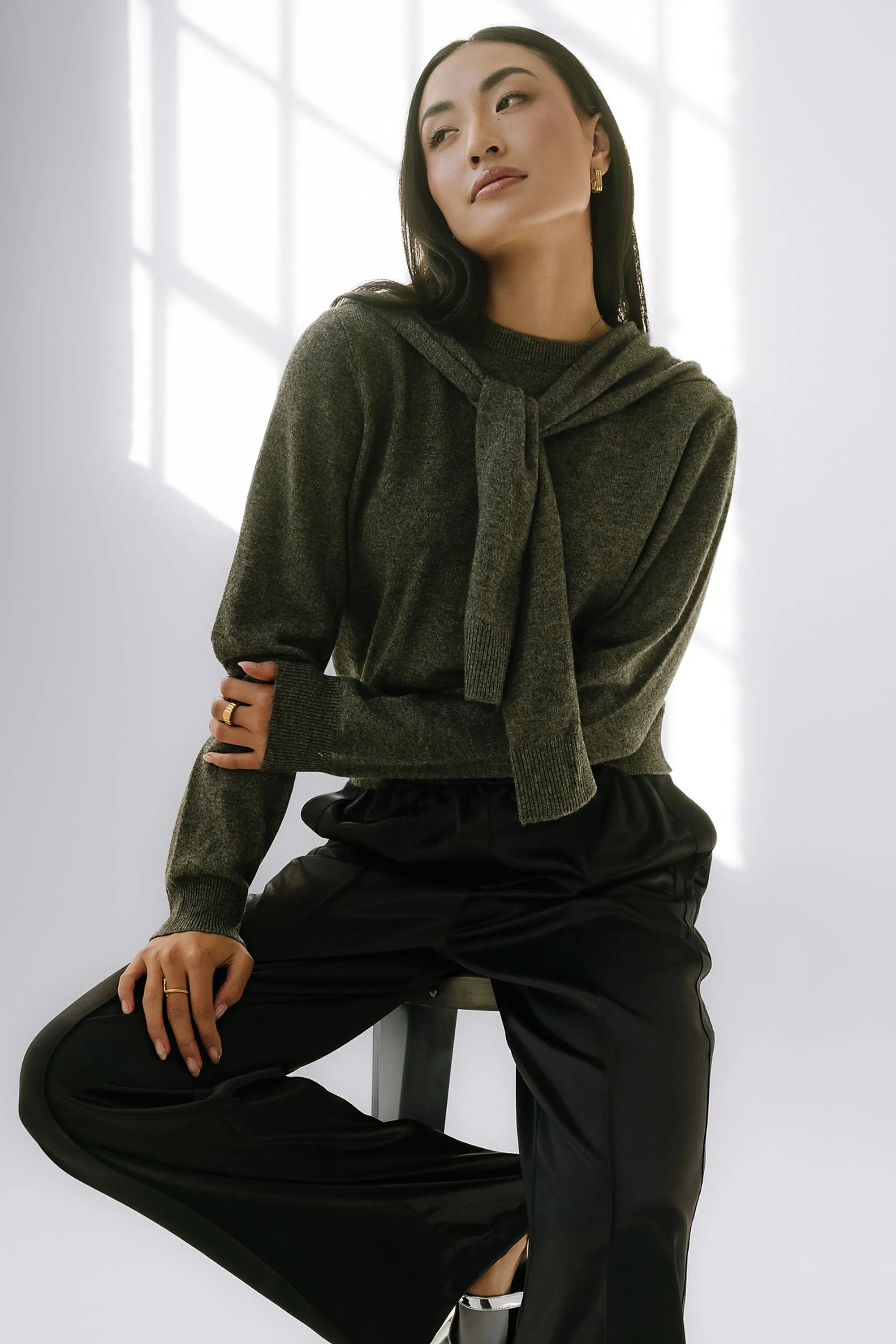 Raegan Tie Sweater - FINAL SALE sold by bohme product image thumbnail 2