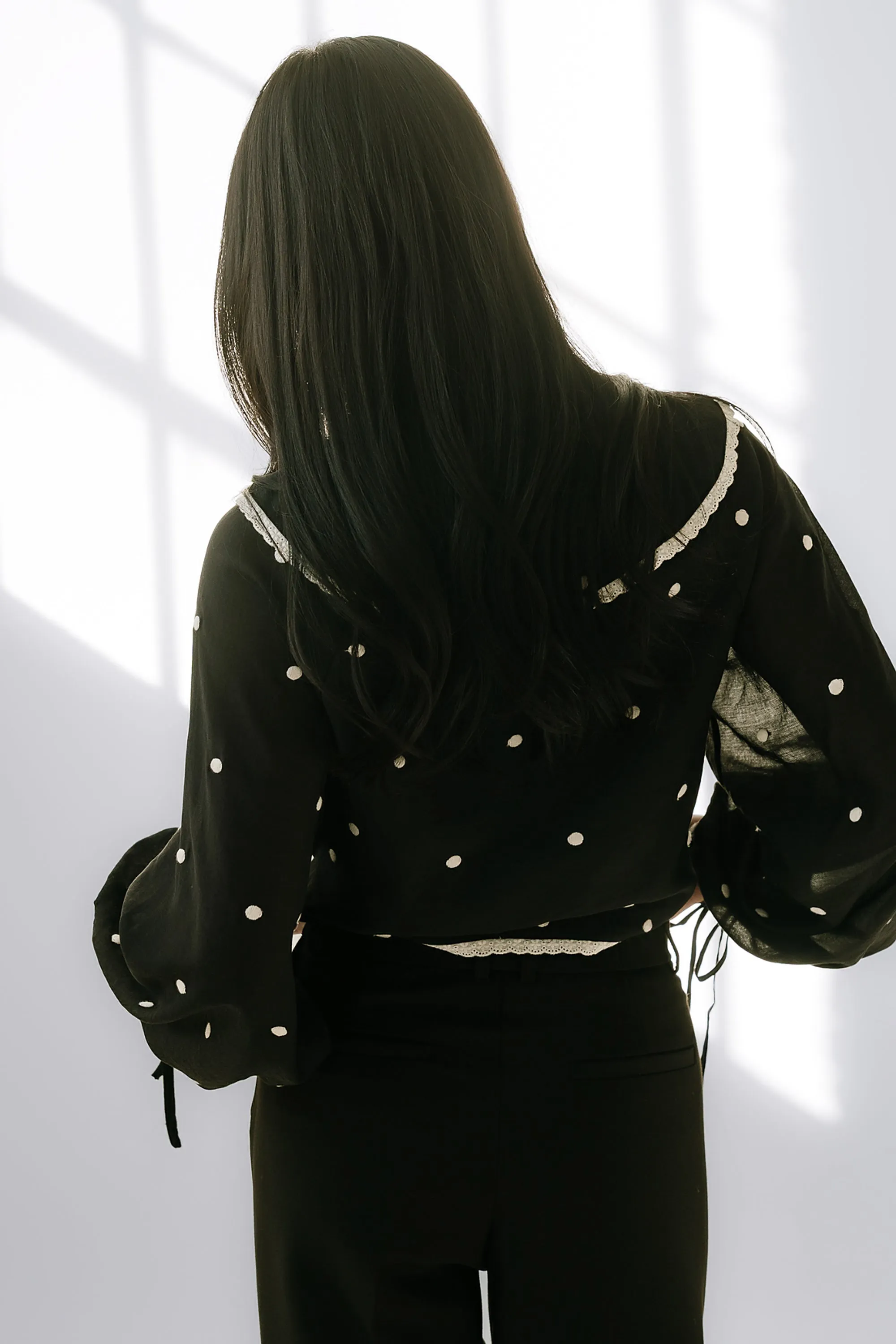 Yara Polka Dot Blouse sold by bohme product image thumbnail 3