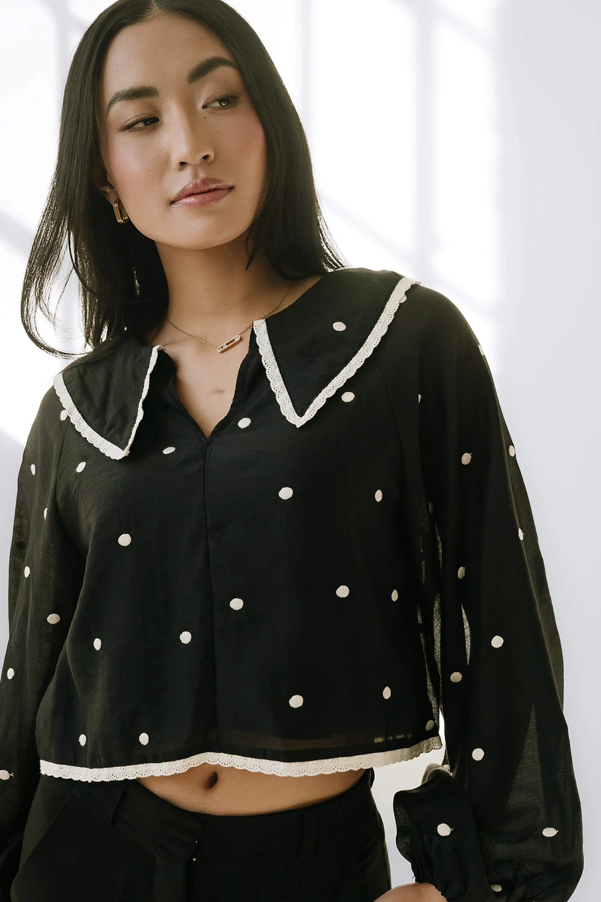 Yara Polka Dot Blouse sold by bohme product image thumbnail 2