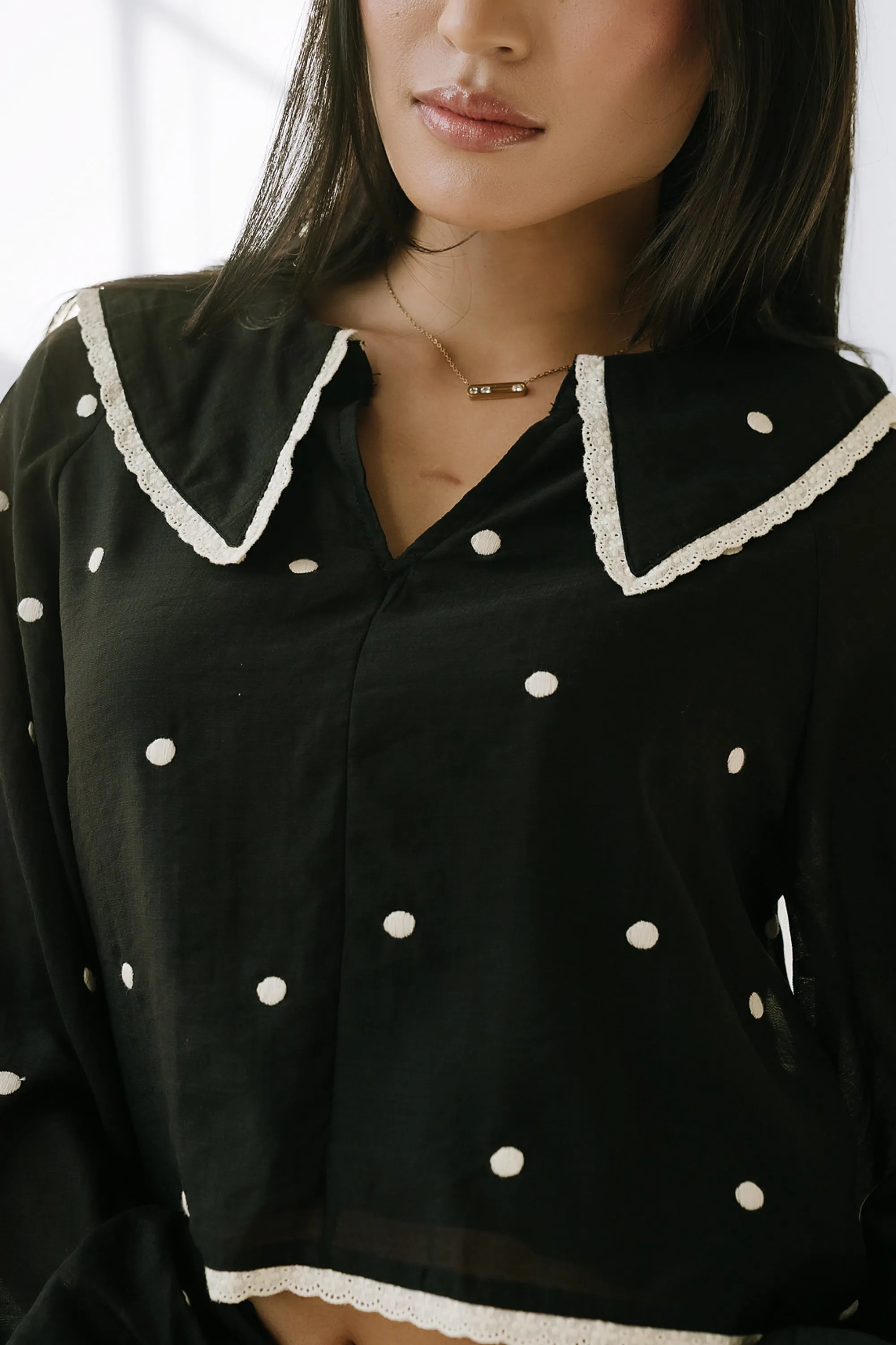 Yara Polka Dot Blouse sold by bohme product image thumbnail 5