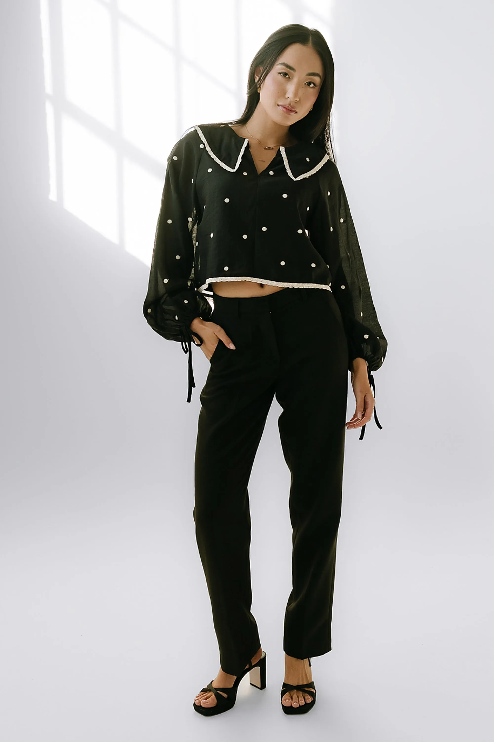 Yara Polka Dot Blouse sold by bohme product image thumbnail 4