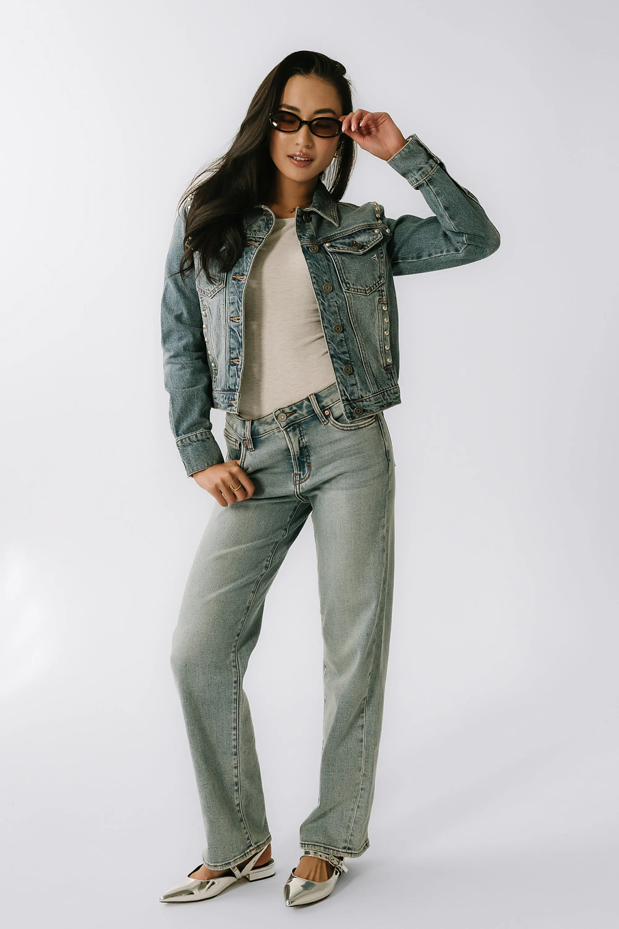 Majorca Studded Denim Jacket sold by bohme product image thumbnail 2