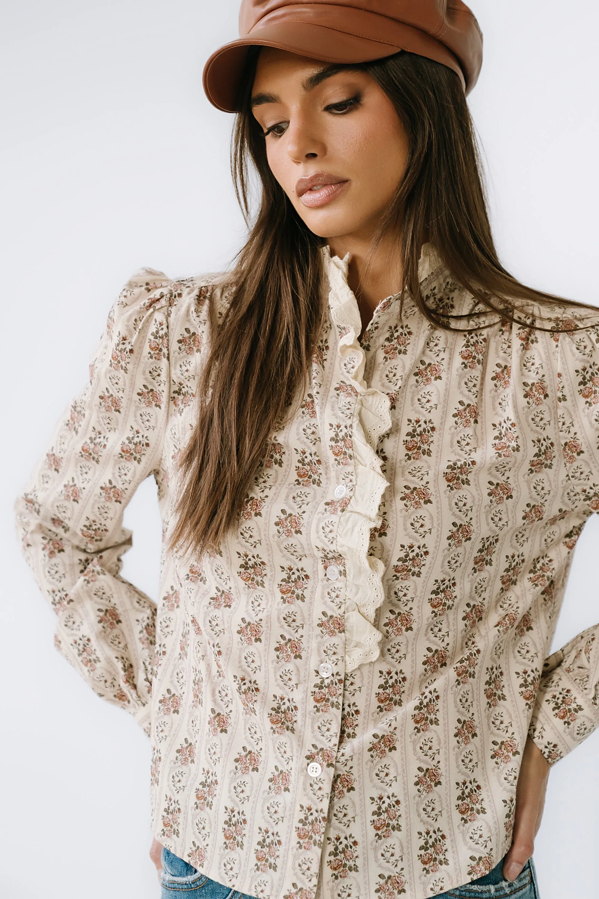 Markel Lace Trim Blouse - FINAL SALE sold by bohme product image thumbnail 5