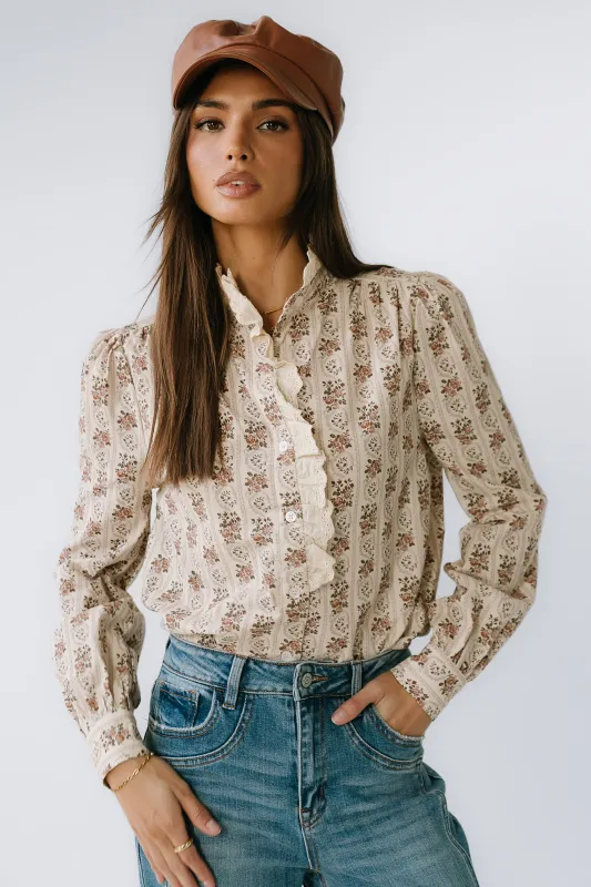 Markel Lace Trim Blouse sold by bohme
