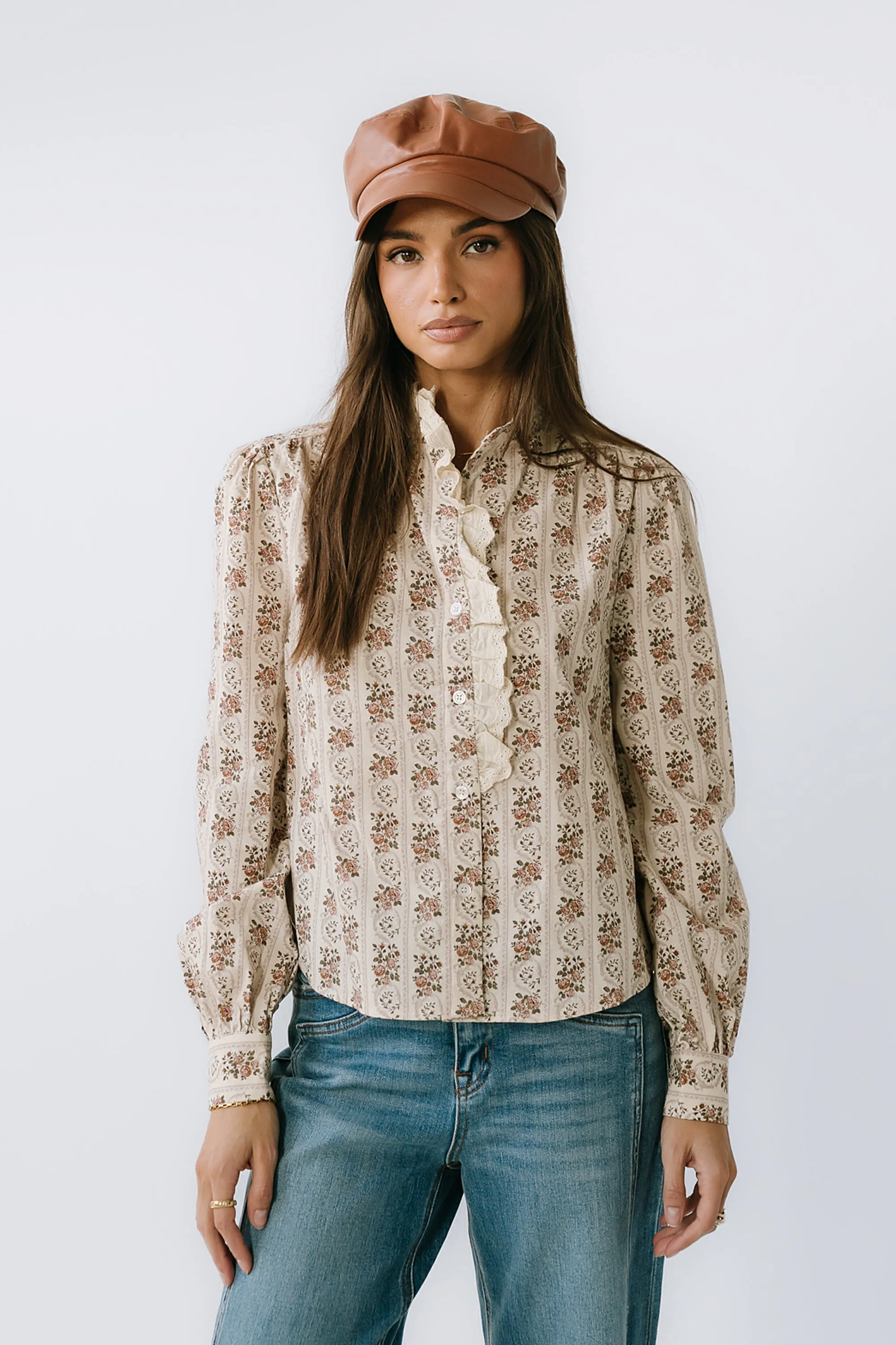 Markel Lace Trim Blouse - FINAL SALE sold by bohme product image thumbnail 2