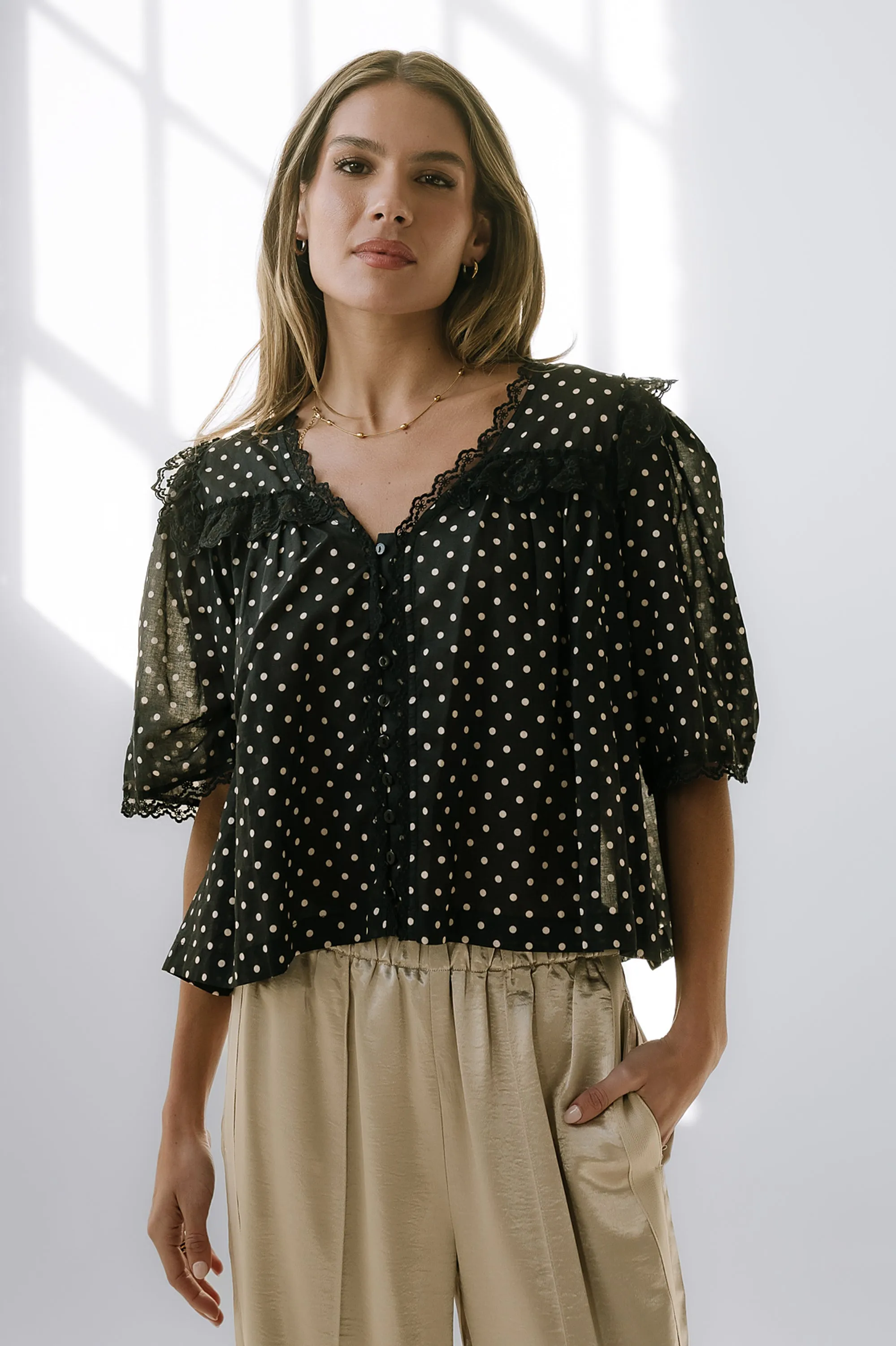 Blair Polka Dot Blouse sold by bohme product image thumbnail 4