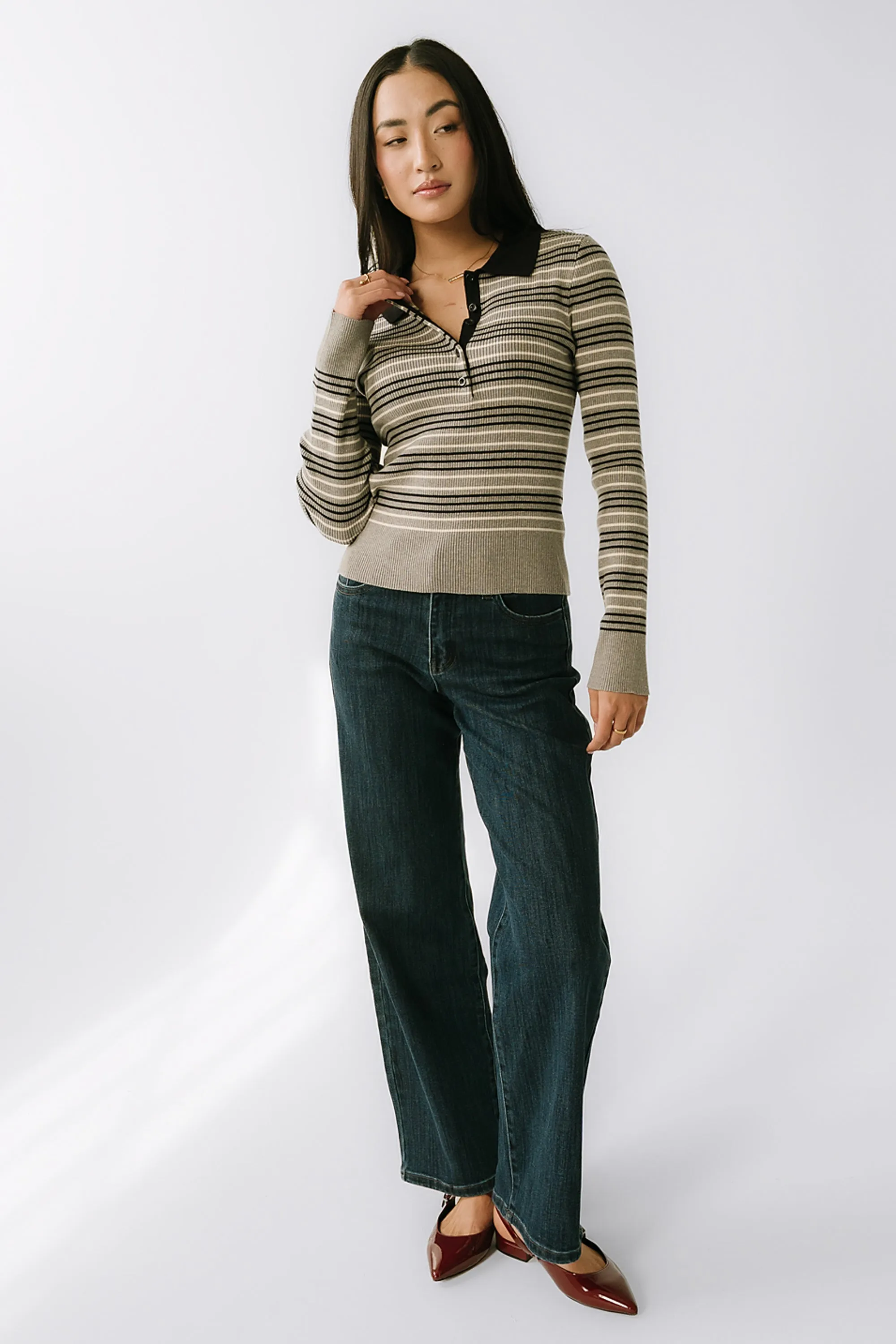 Romero Striped Sweater in Grey sold by bohme product image thumbnail 4