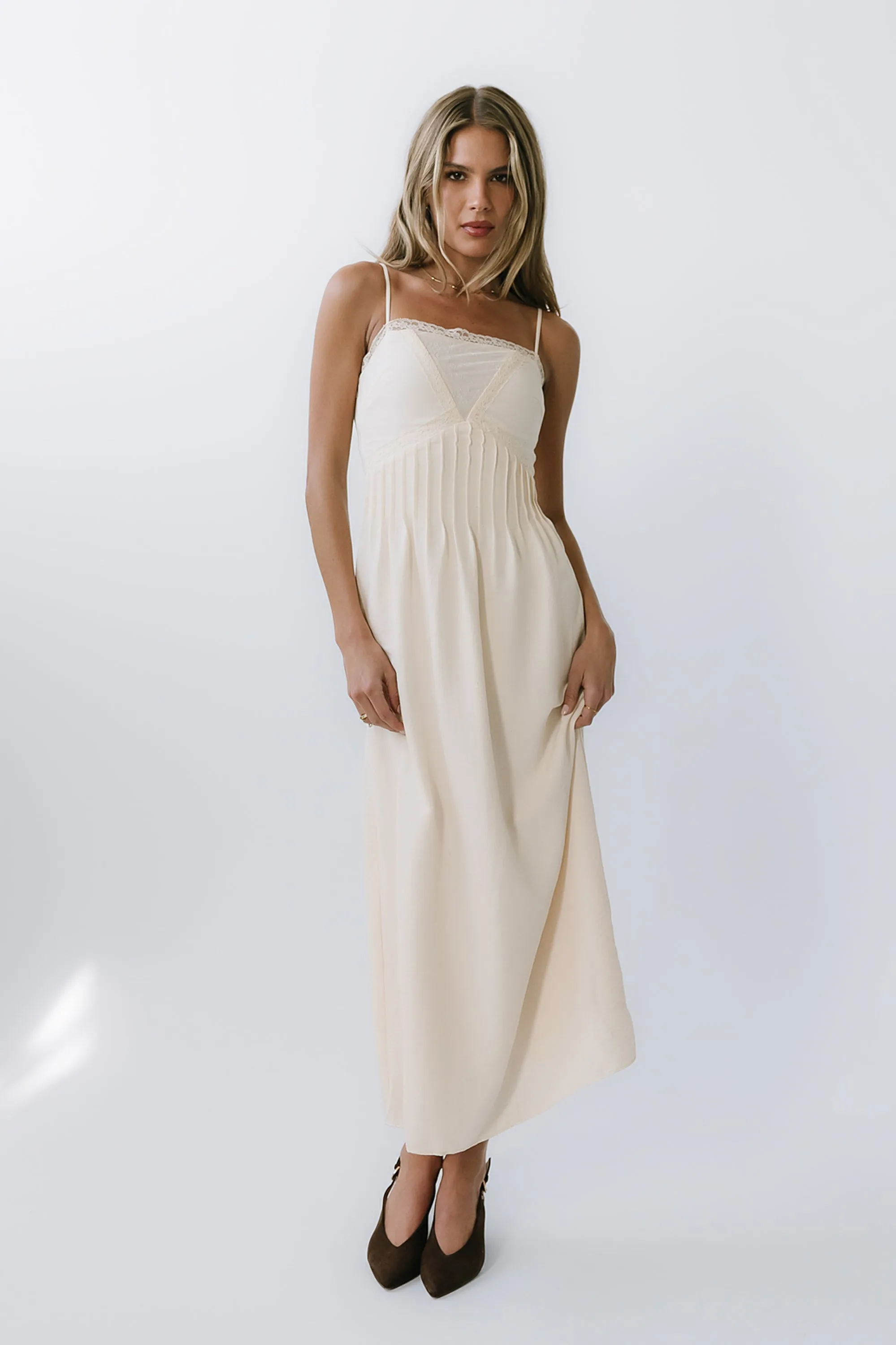 Kera Pleated Maxi Dress sold by bohme product image thumbnail 4