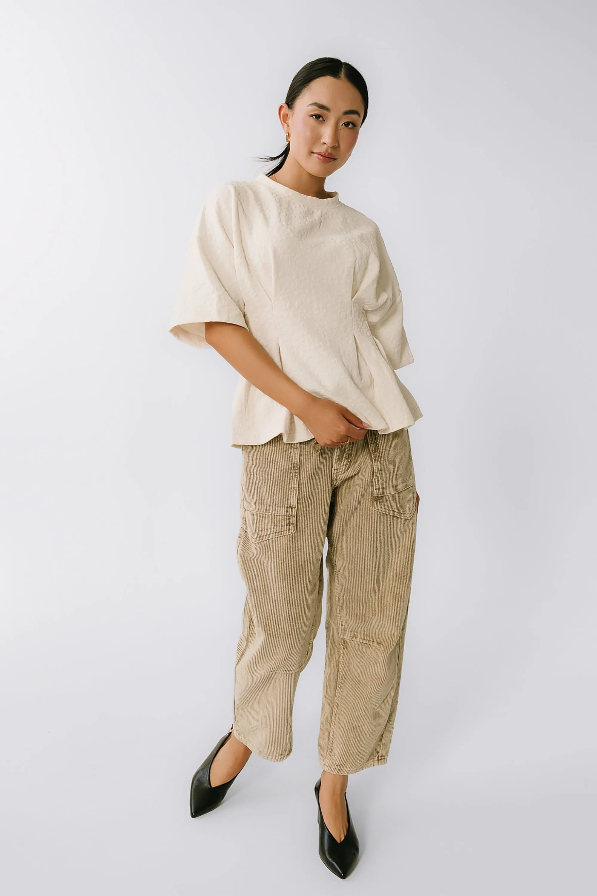 Tallie Textured Top sold by bohme