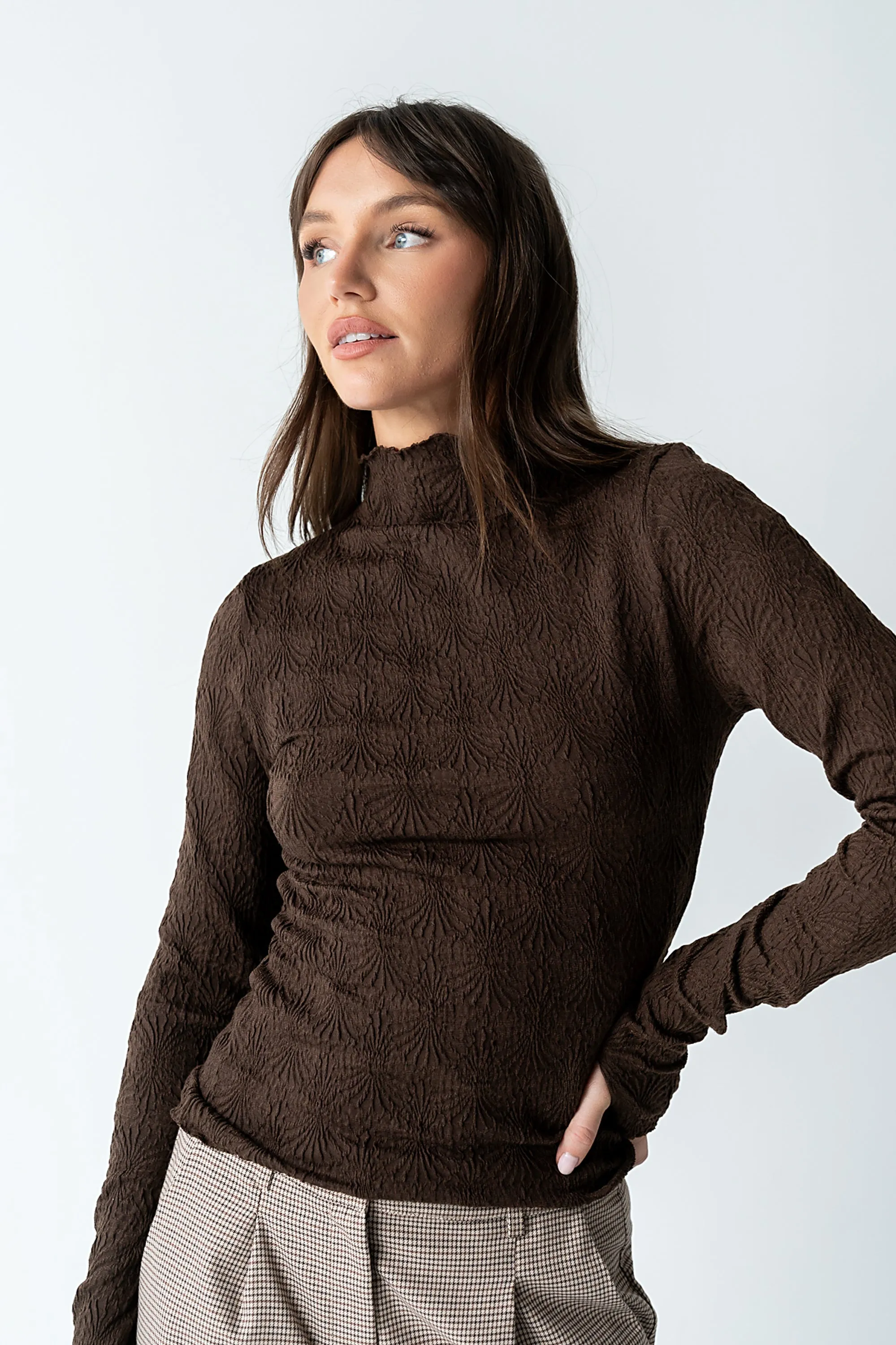 Benny Textured Top in Brown sold by bohme product image thumbnail 2