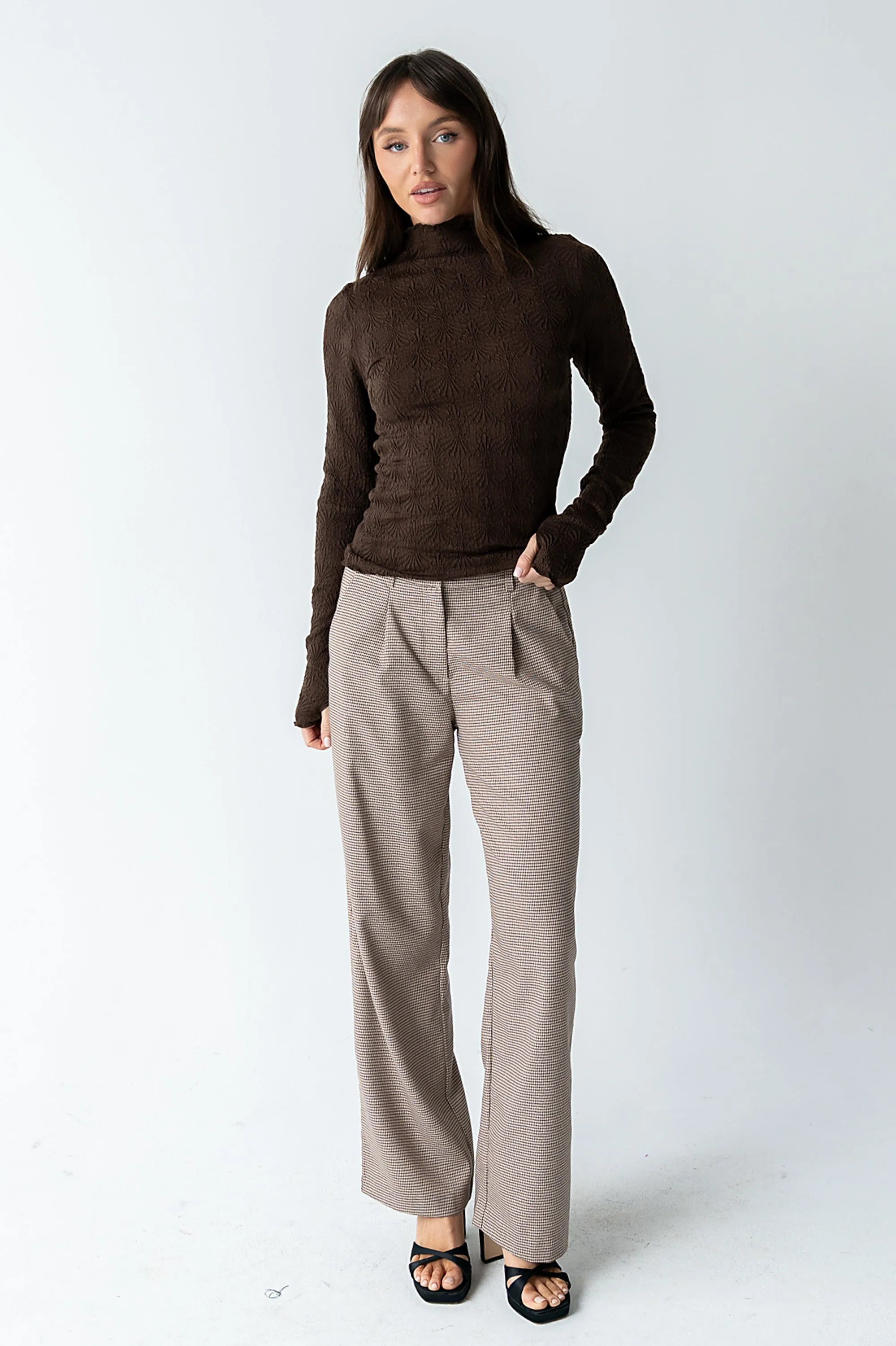 Benny Textured Top in Brown sold by bohme product image thumbnail 3