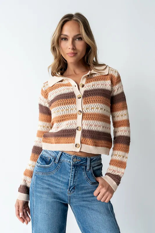 Jennie Crochet Cardigan sold by bohme