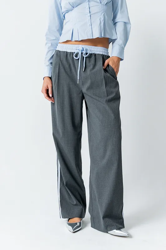 Connor Contrast Wide Leg Pants sold by bohme