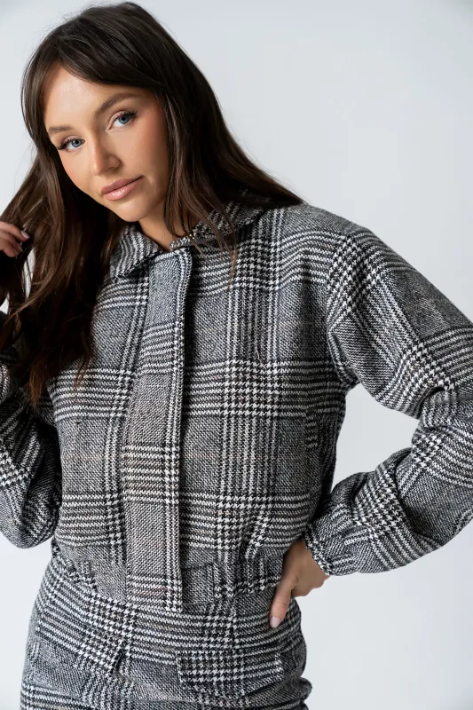 Finley Tweed Jacket in Black sold by bohme