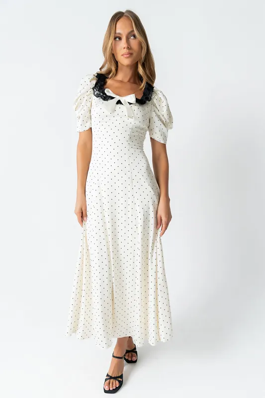 Mckinley Polka Dot Maxi Dress sold by bohme