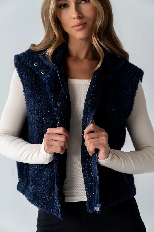 Cozette Sherpa Vest sold by bohme