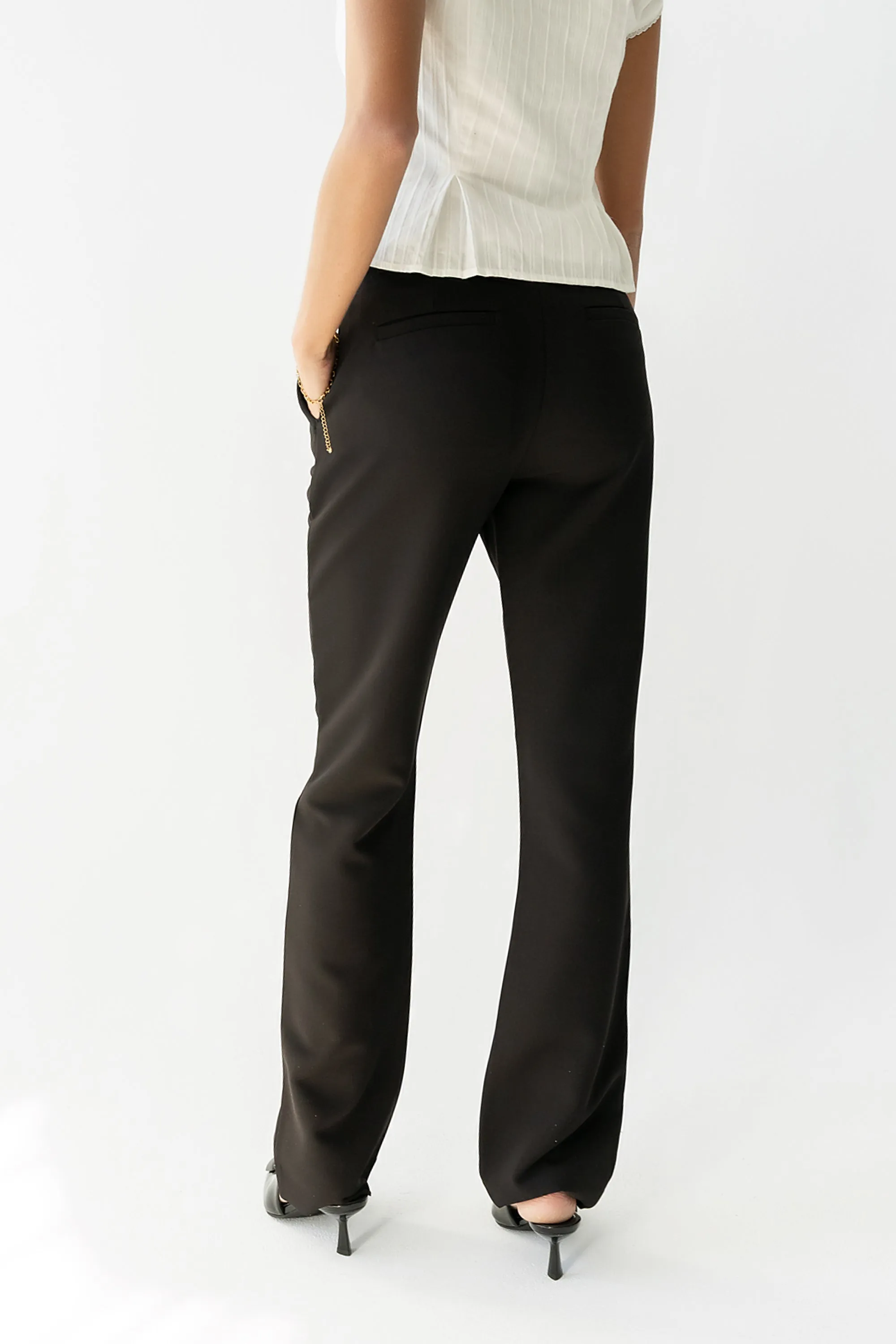 Montie Straight Leg Trousers in Black sold by bohme product image thumbnail 3