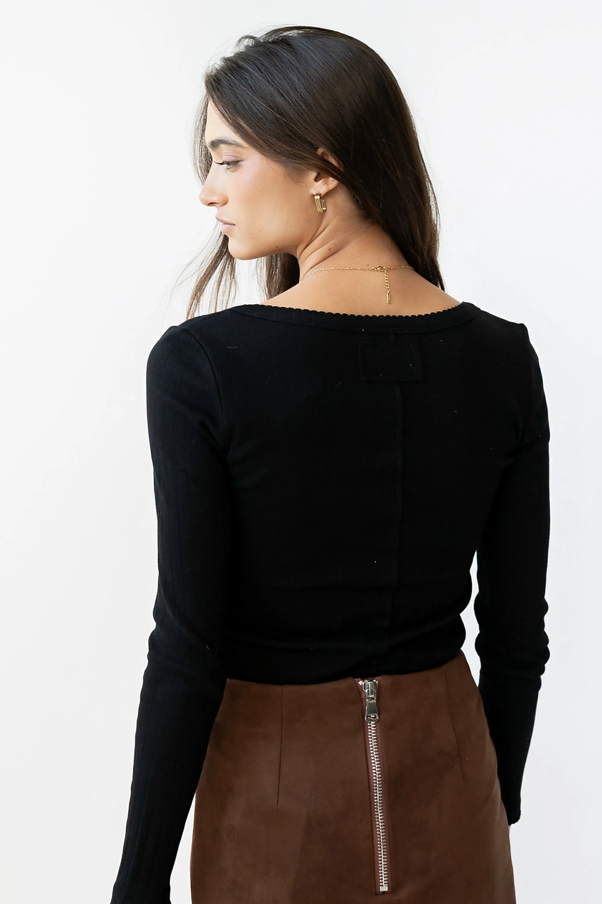 Pura Knit Top in Black sold by bohme product image thumbnail 2