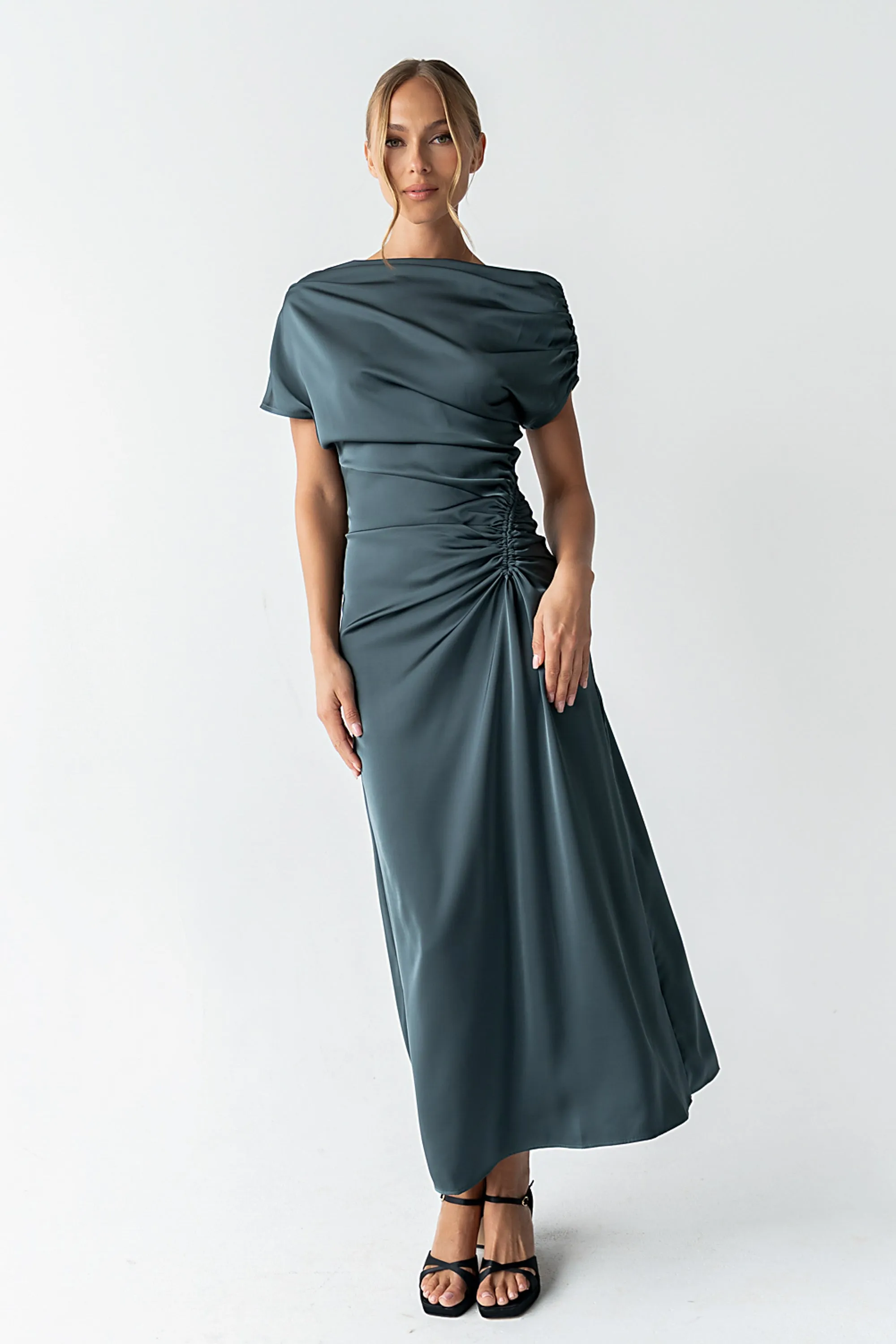 Gigi Ruched Maxi Dress - FINAL SALE sold by bohme product image thumbnail 2