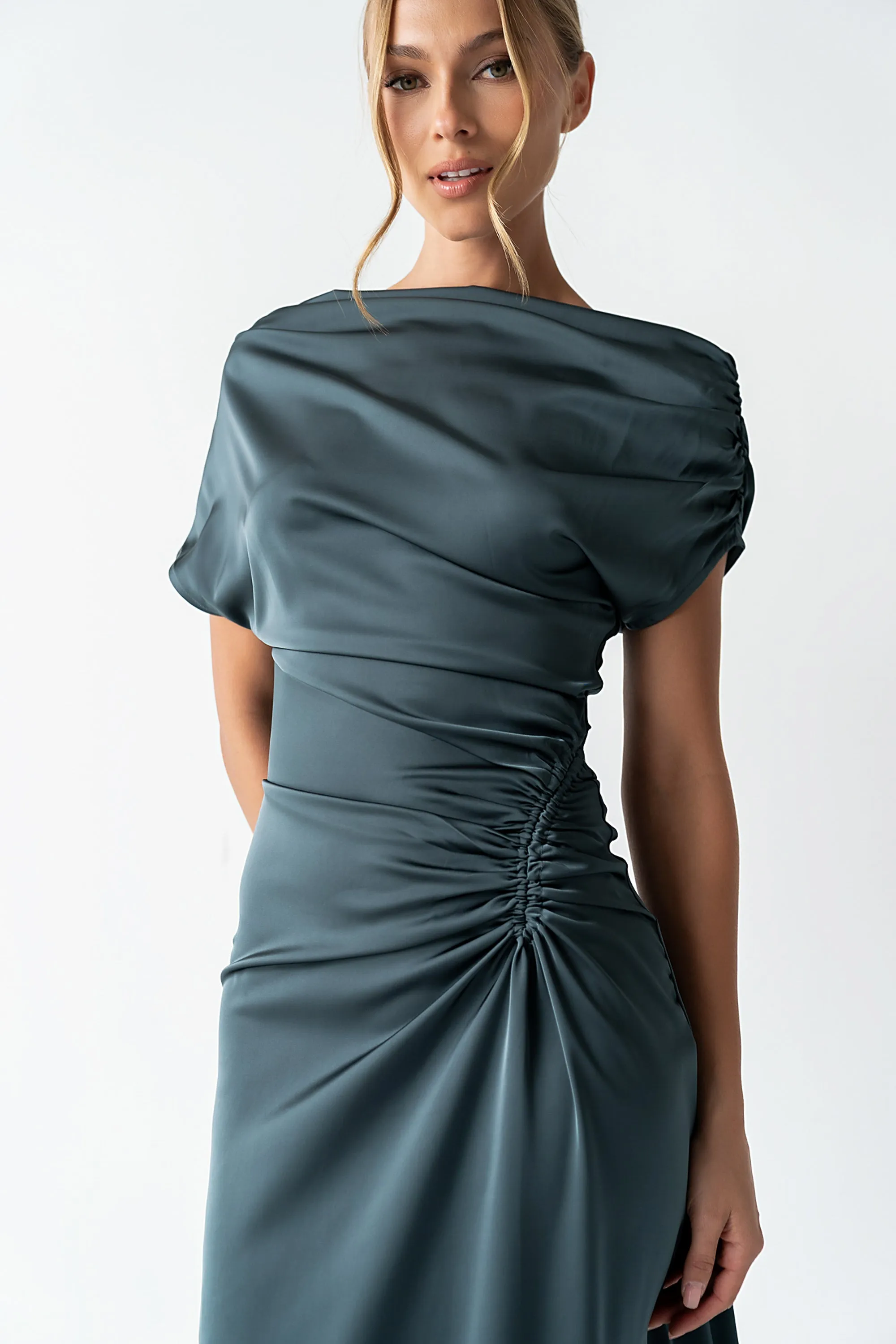 Gigi Ruched Maxi Dress - FINAL SALE sold by bohme product image thumbnail 5