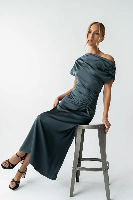 Gigi Ruched Maxi Dress - FINAL SALE made by bohme