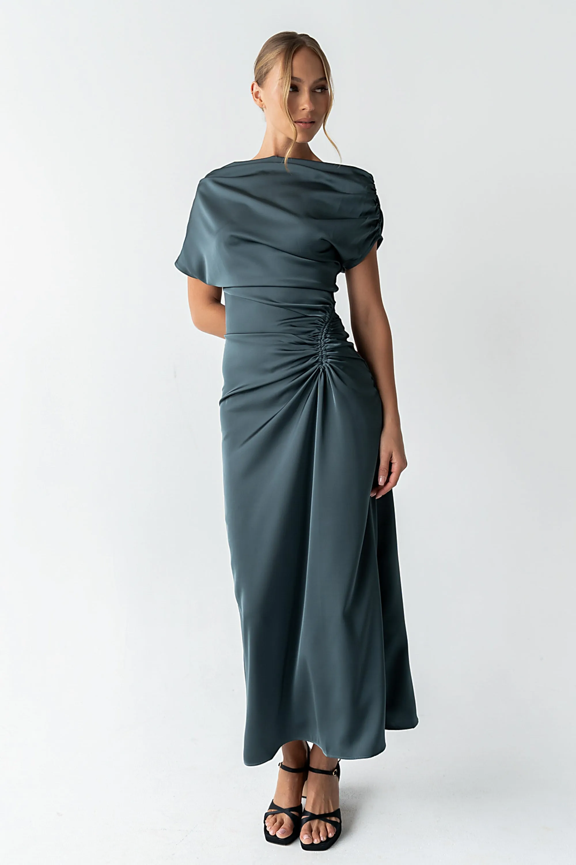Gigi Ruched Maxi Dress - FINAL SALE sold by bohme product image thumbnail 4